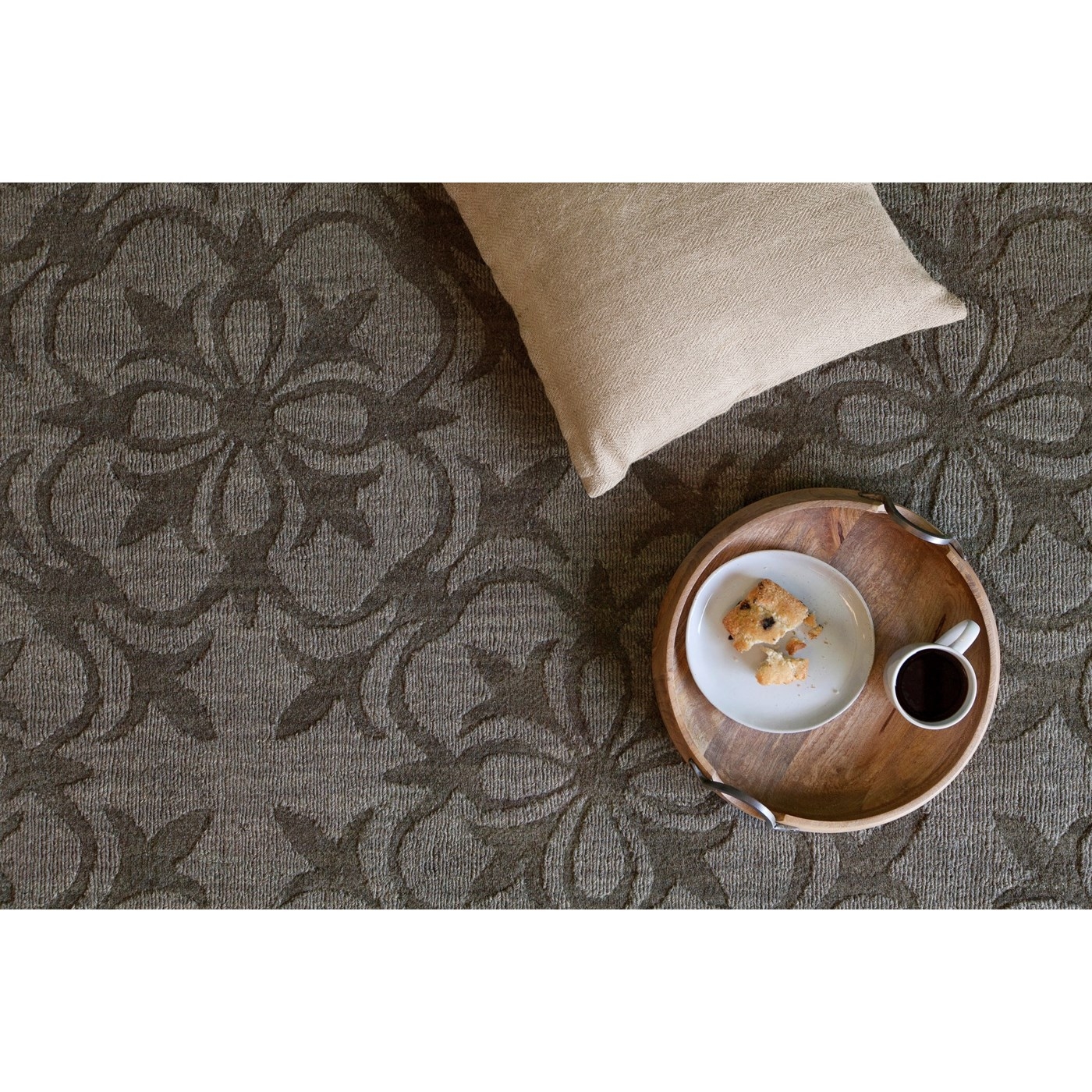 Rekha Wool Rectangular Handmade Rug, 7' x 10'