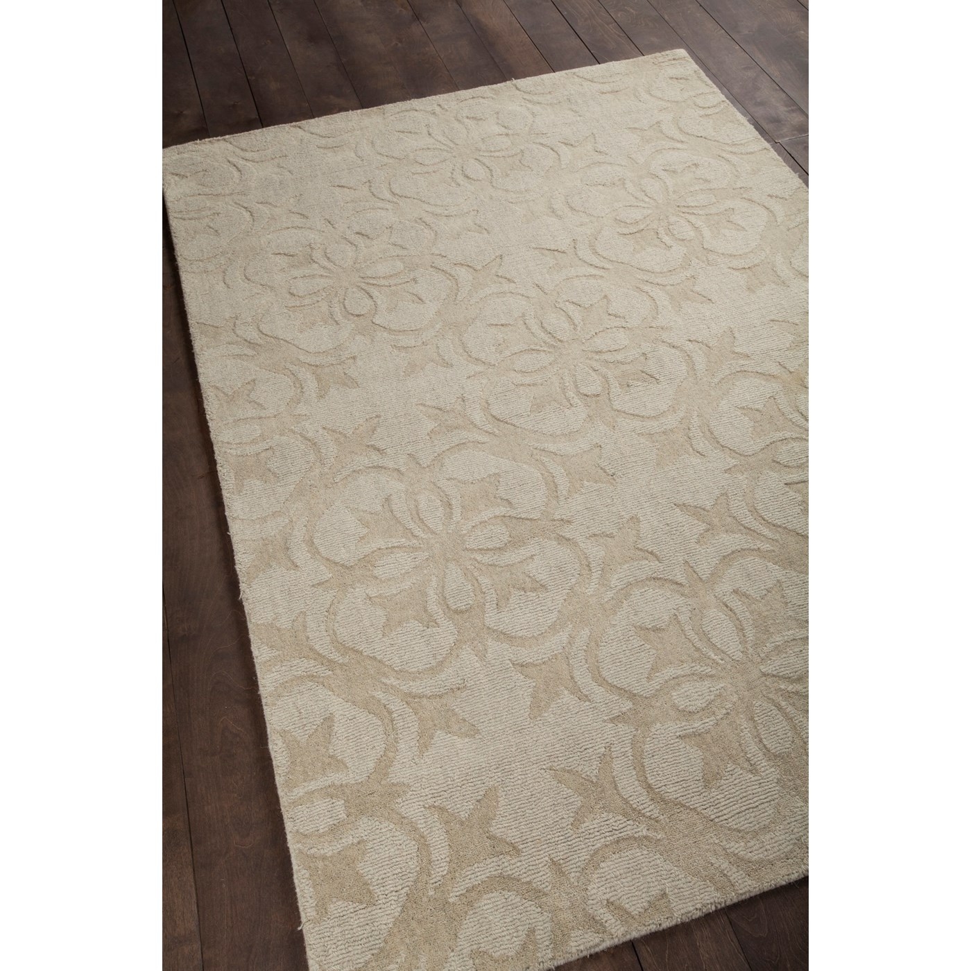 Rekha Wool Rectangular Handmade Rug, 5' x 7'