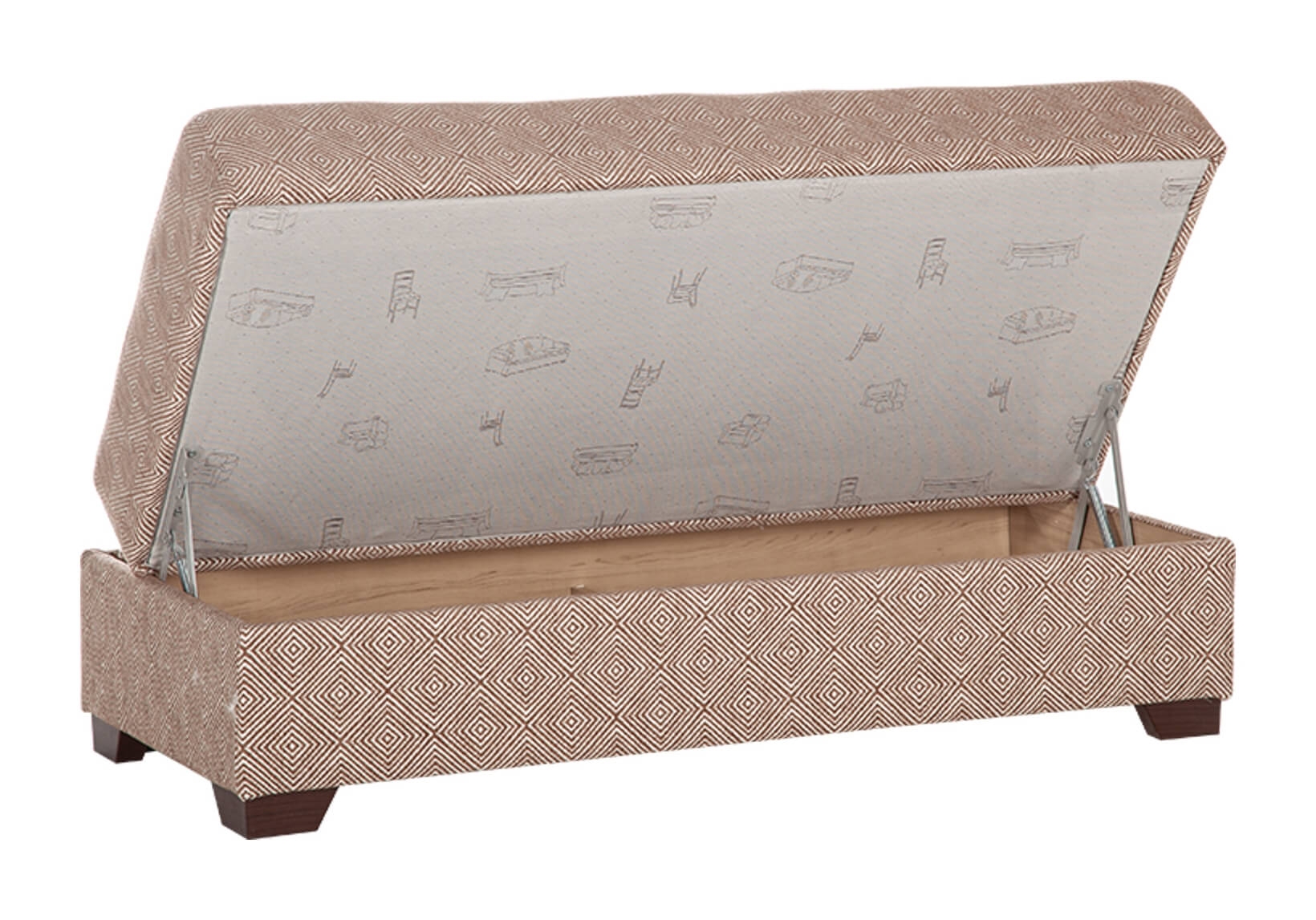 Tahoe Fabric Storage Ottoman