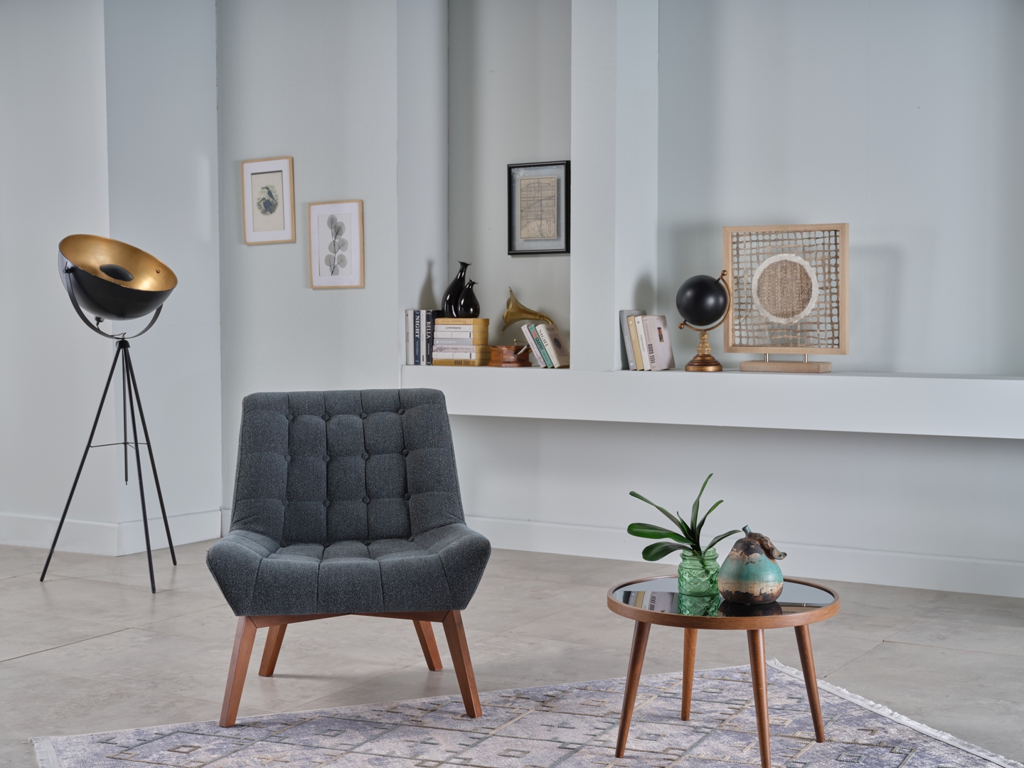Revere Fabric Accent Armchair