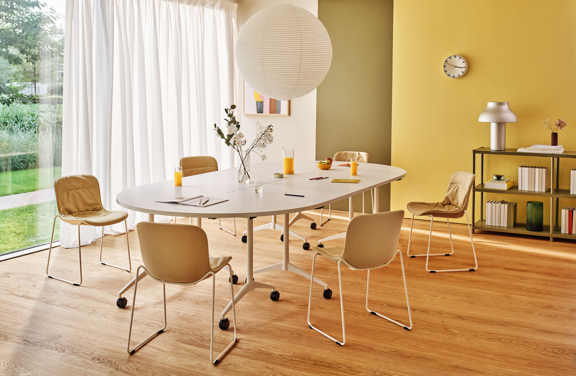 Revi Semicircular Office Folding Table
