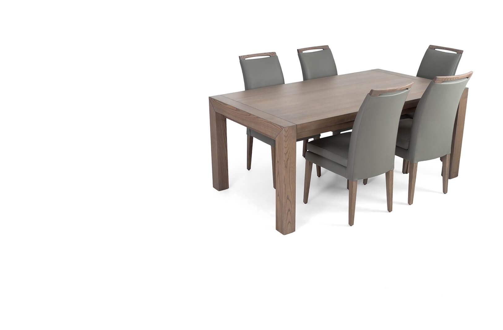 Rhine Extendable Dining Set w/Elke Chair