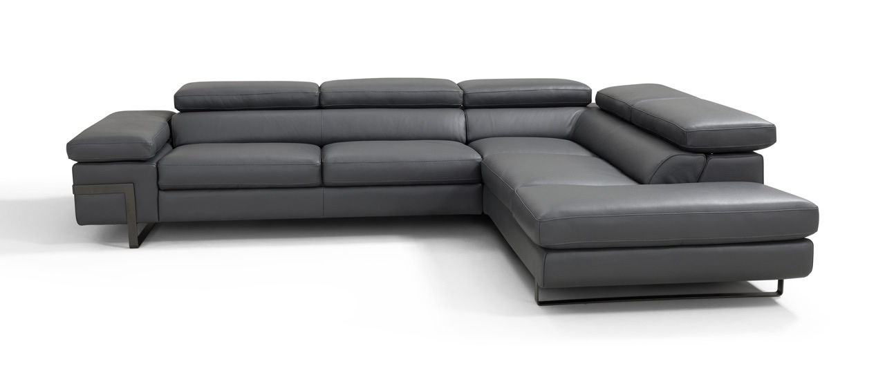 Rimini Premium Italian Leather Right Hand Facing Sectional