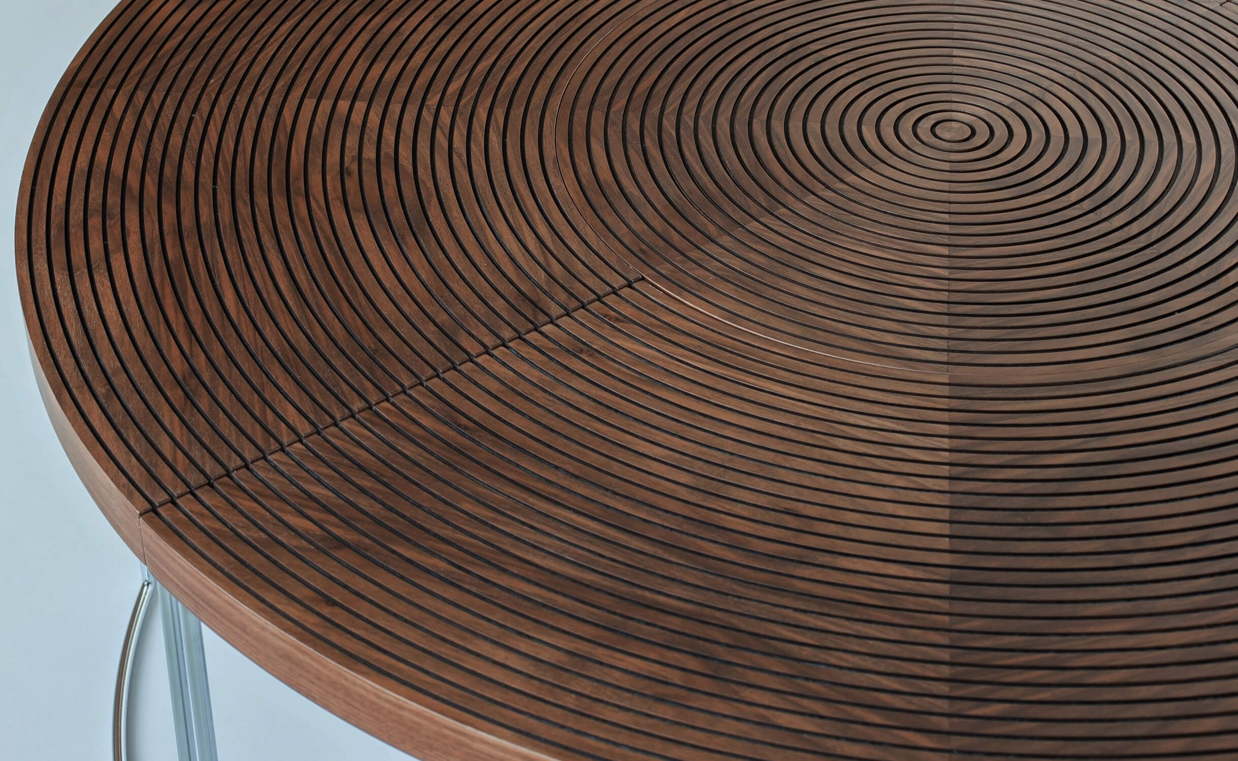 Ripples Handmade Ridged Wood Coffee Table