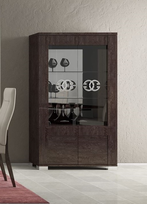 Prestige Modern Wood 2-Door China Cabinet