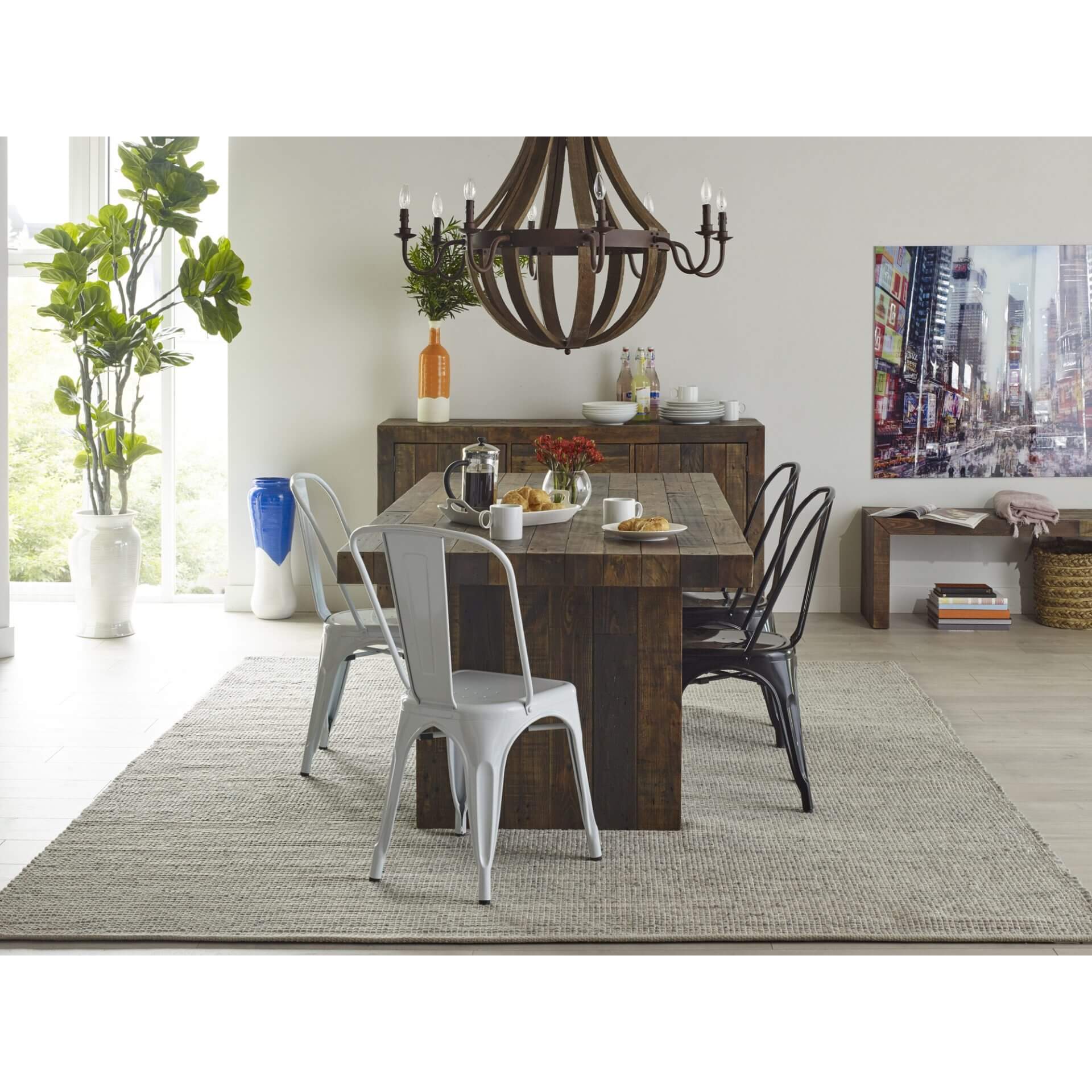 Pasquale Iron/Wood Pendant Lamp by MOE'S