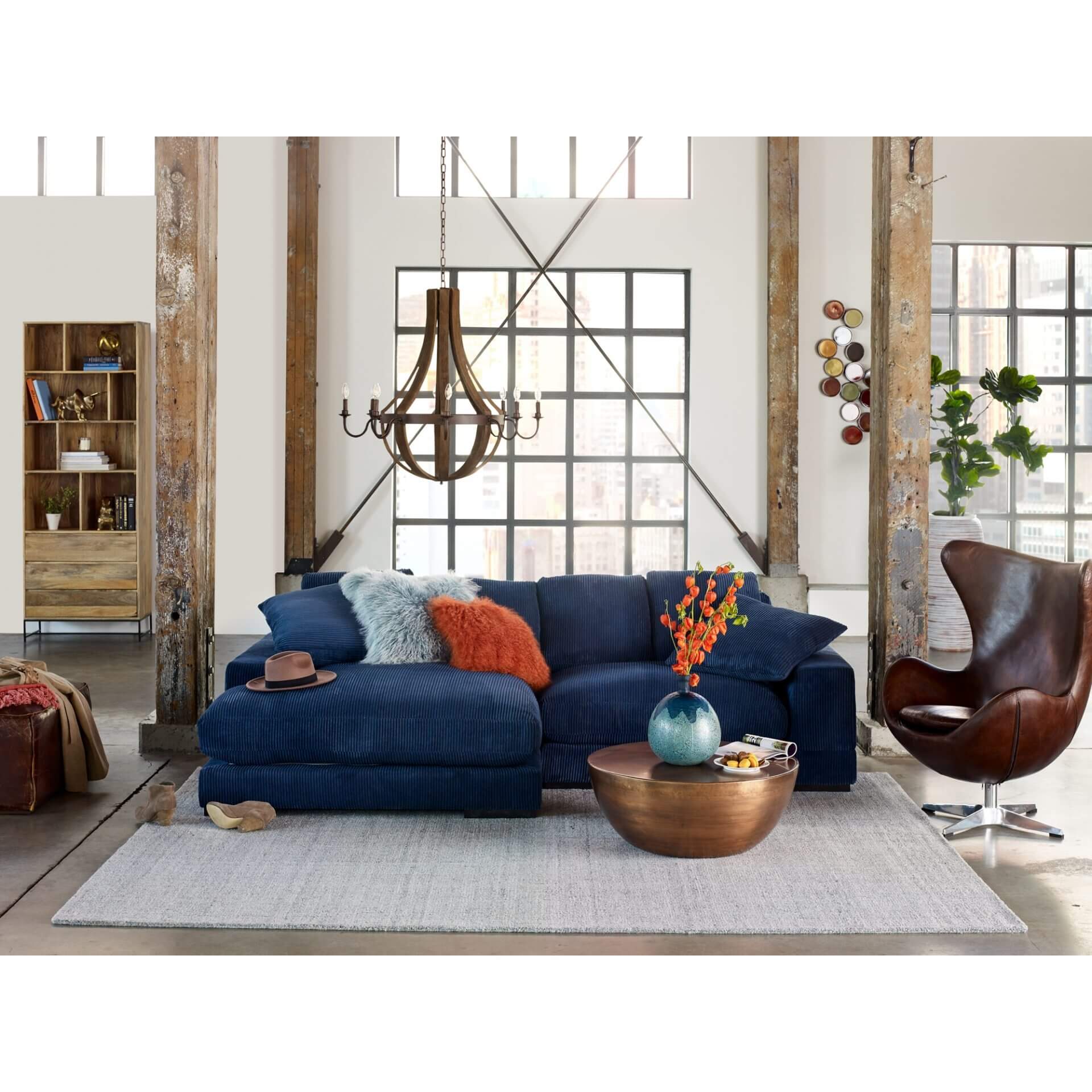Pasquale Iron/Wood Pendant Lamp by MOE'S