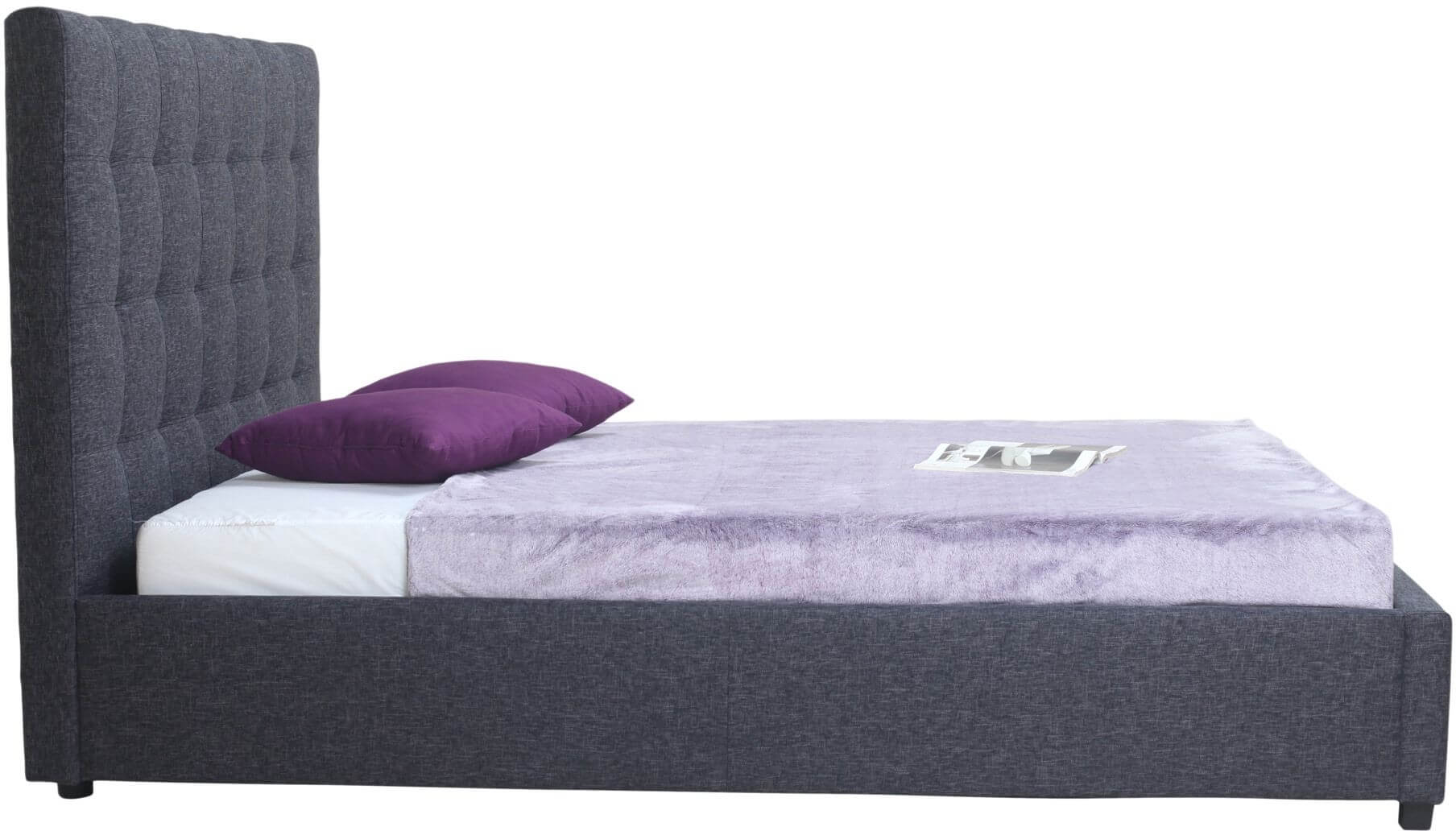 Belle Fabric Queen Size Storage Bed