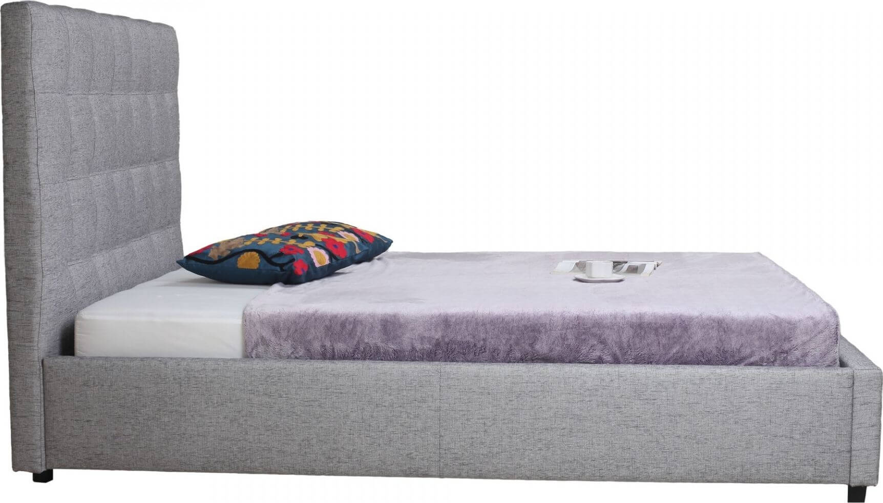 Belle Fabric Queen Size Storage Bed