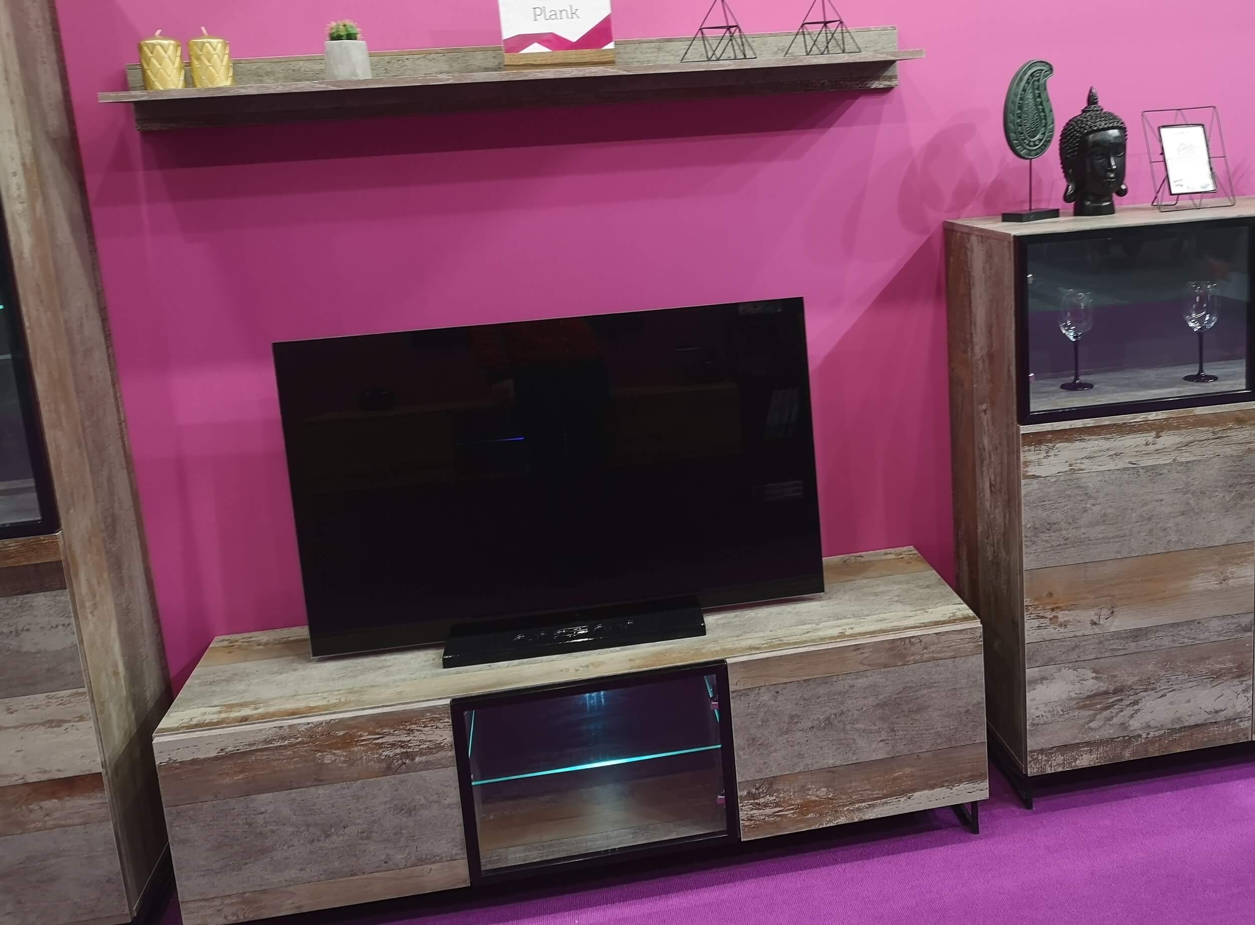 Ranch 59" TV Stand with LED