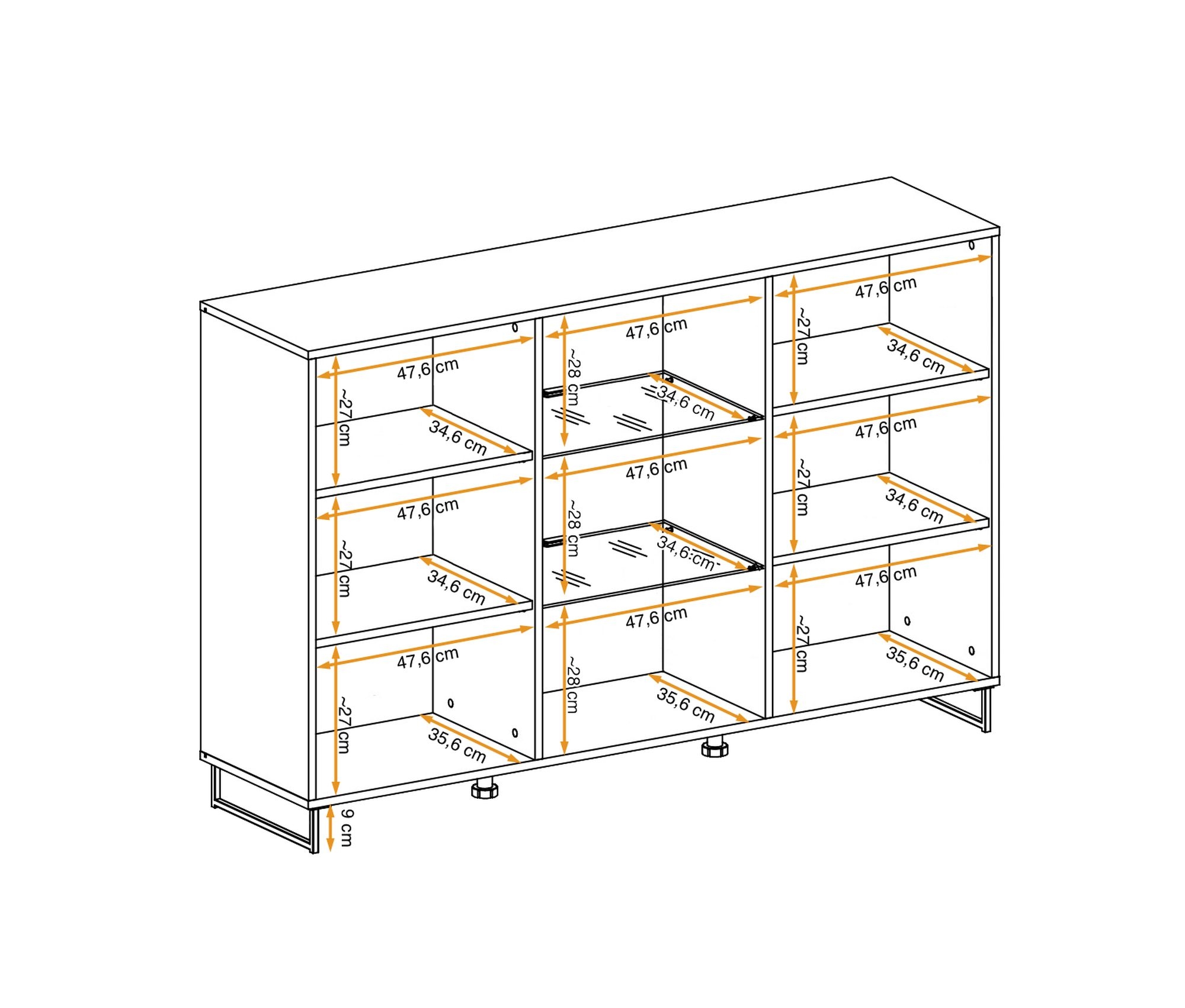 Ranch 59" Storage Cabinet with LED