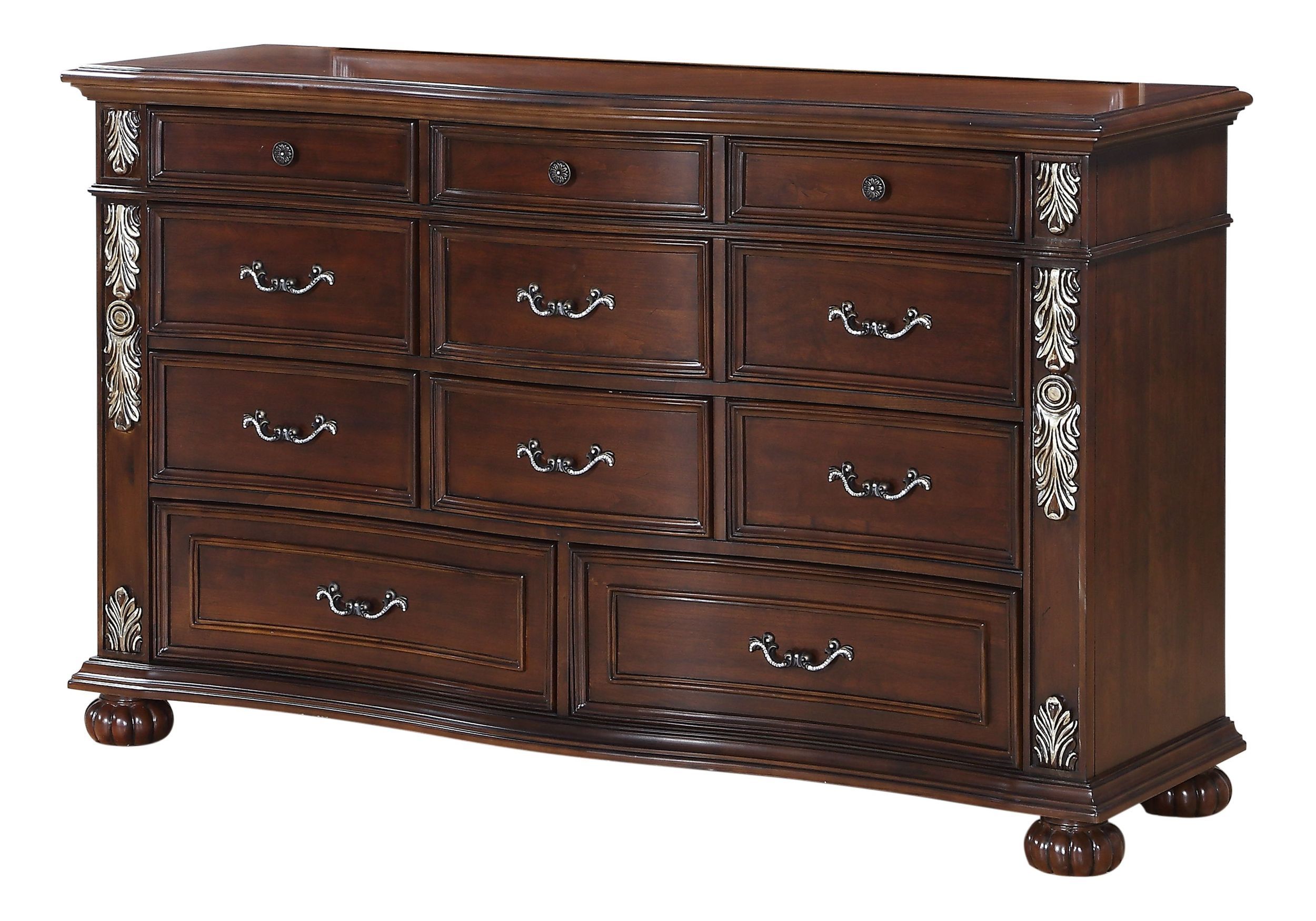 Rosanna Bedroom Set with Faux Leather Upholstered Headboard