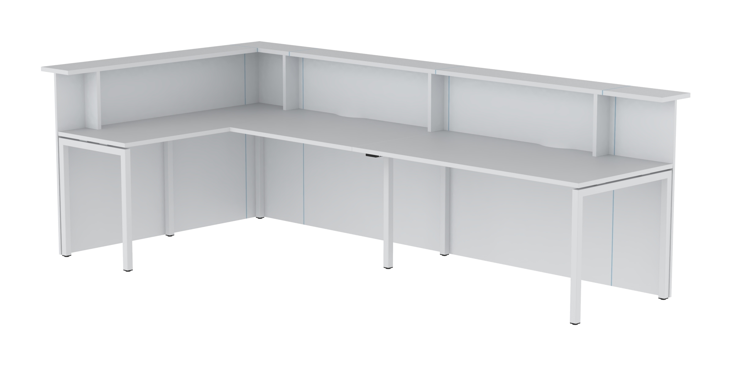 NARBUTAS Nova Reception Desk Left Hand Counter Table