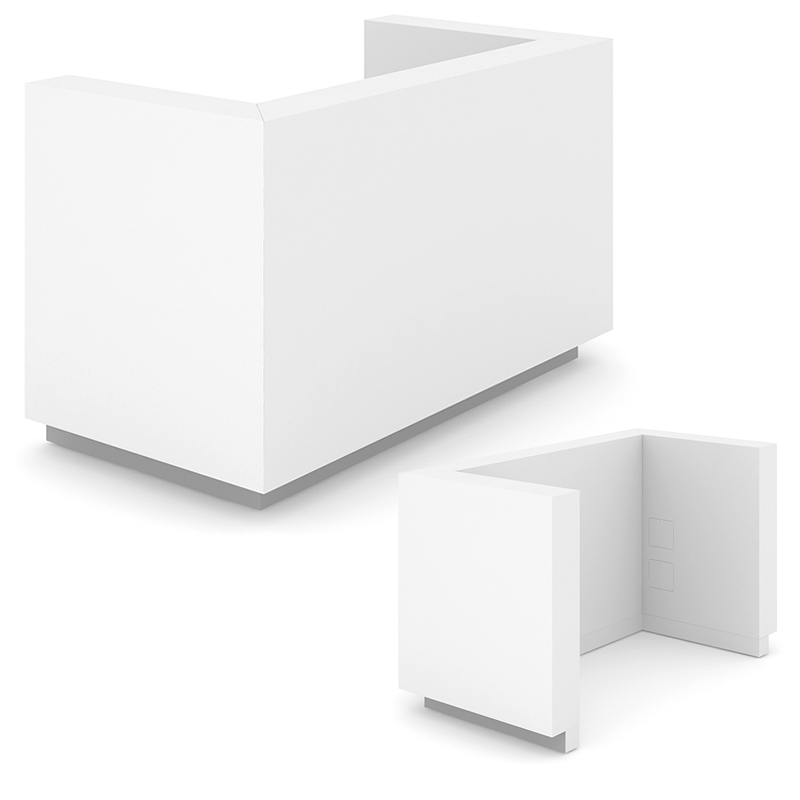 NARBUTAS ICE Melamine 1-Person Reception Unit