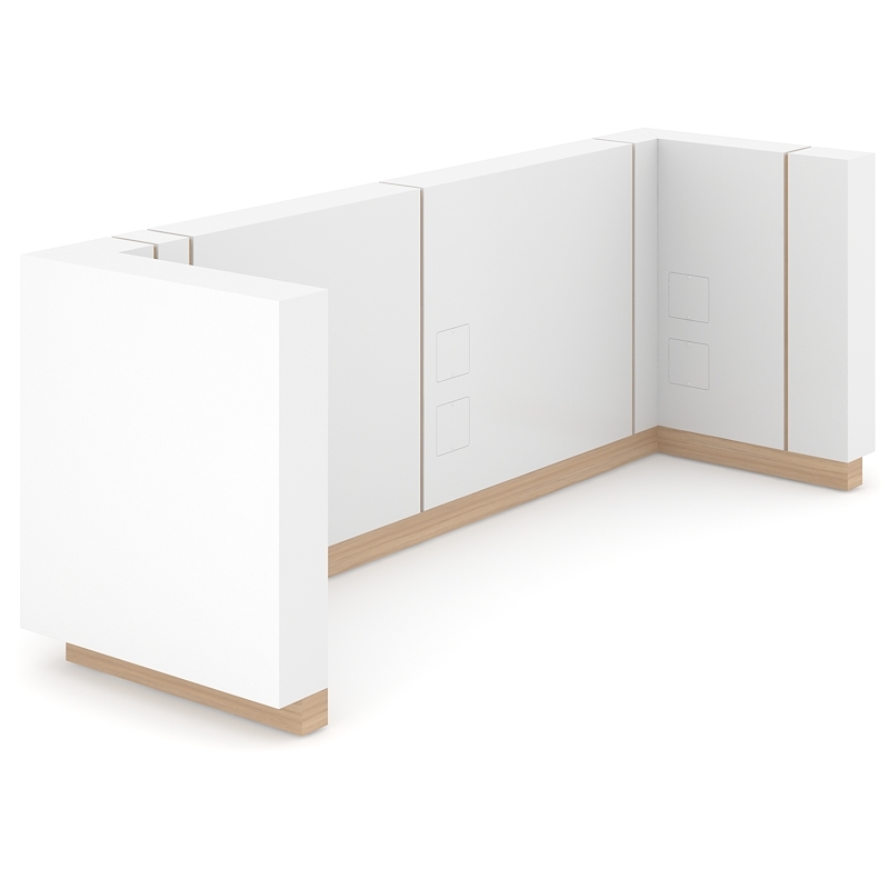 NARBUTAS ICE White Reception Unit Back
