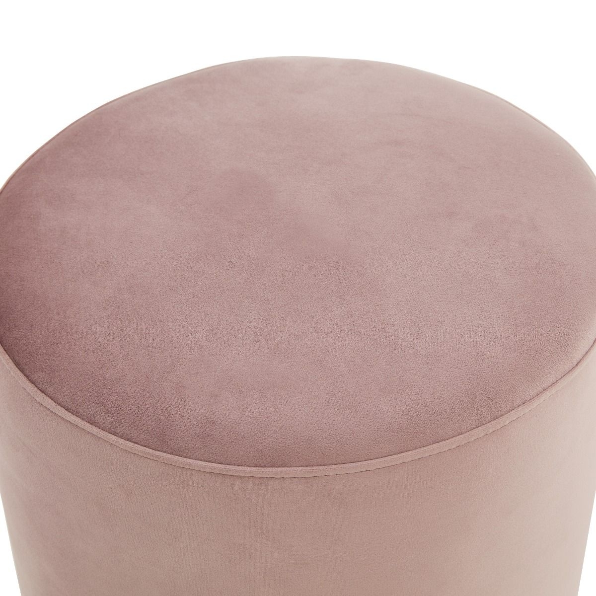 Remmey Round Velvet Ottoman