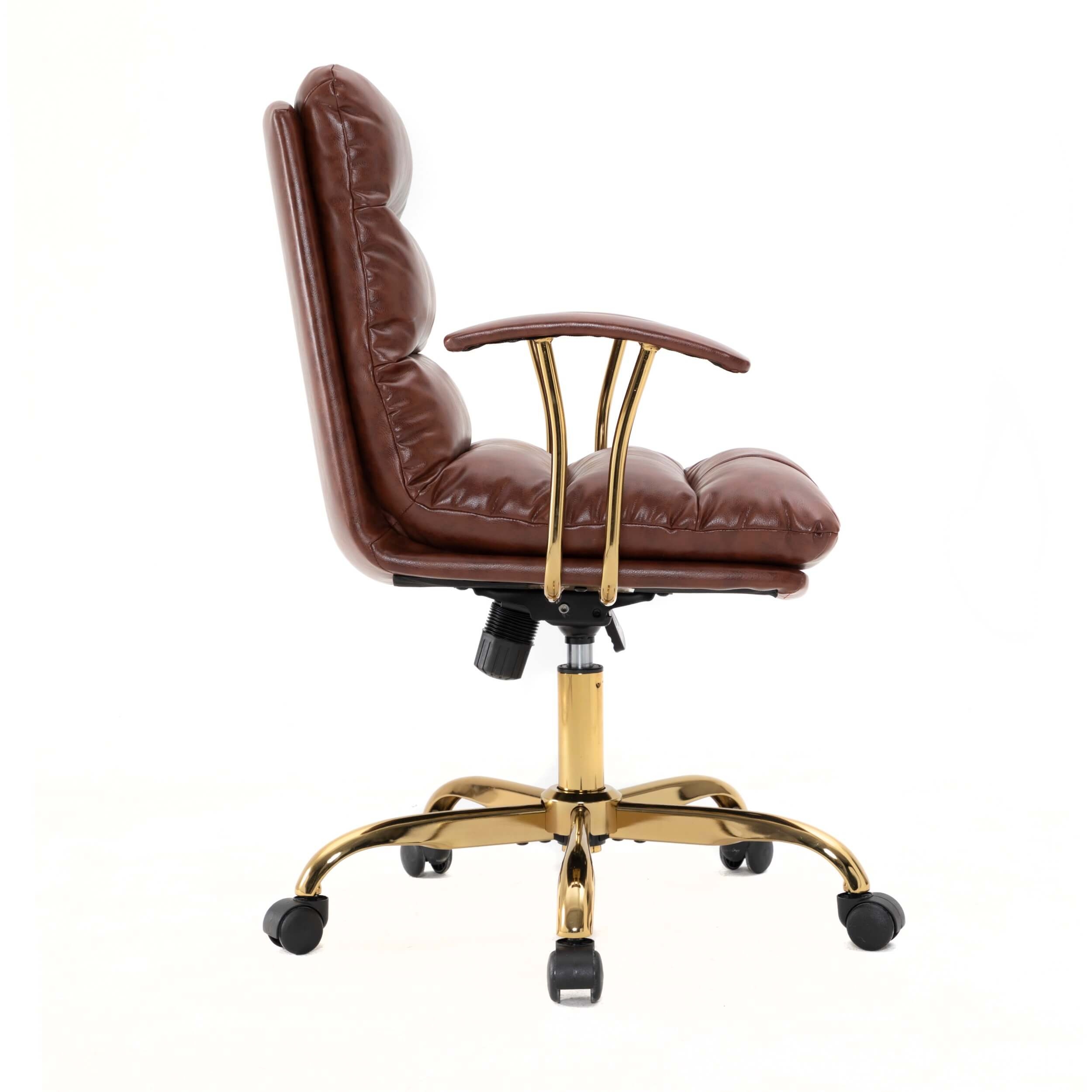 Regina Padded Leather Adjustable Swivel Executive Office Chair