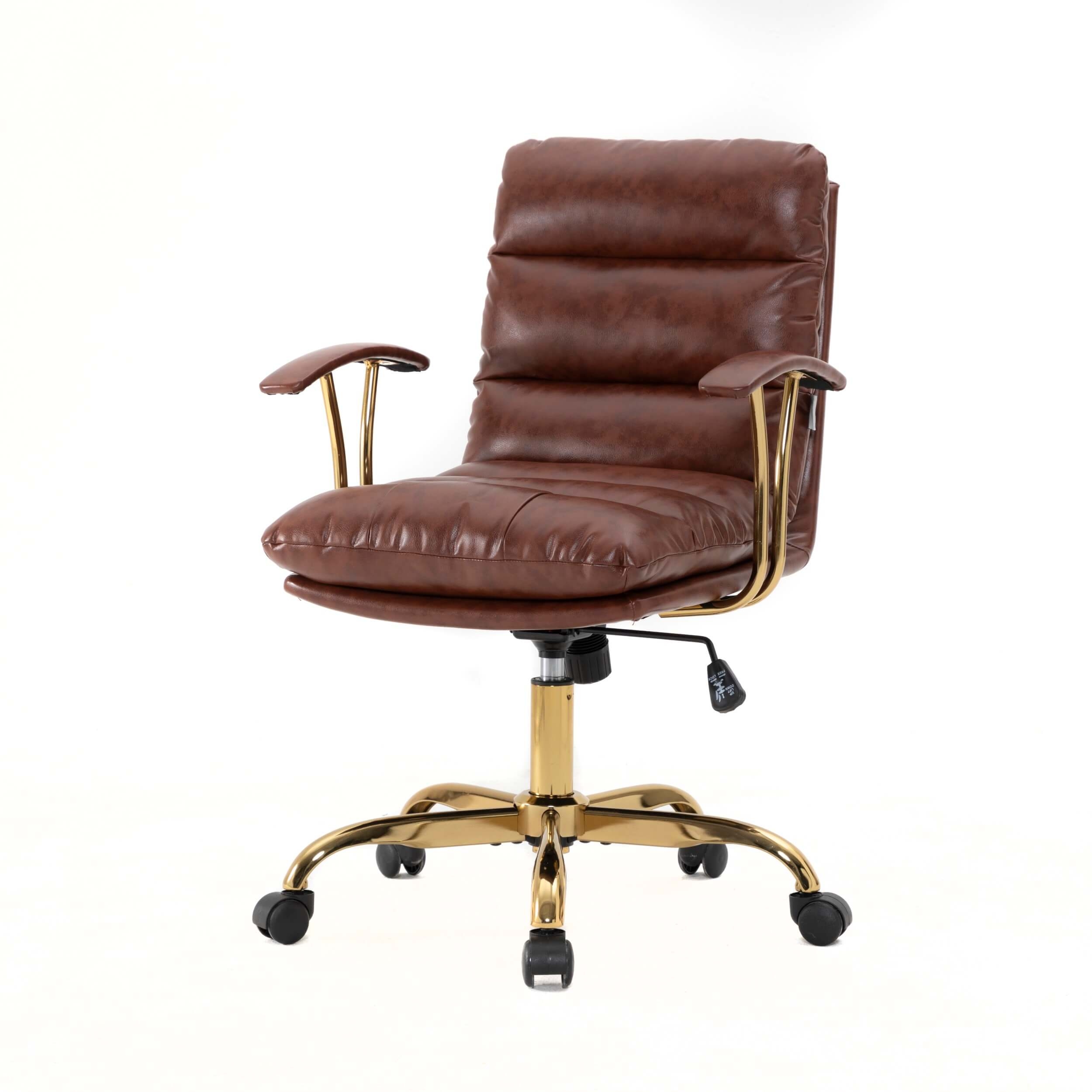 Regina Padded Leather Adjustable Swivel Executive Office Chair