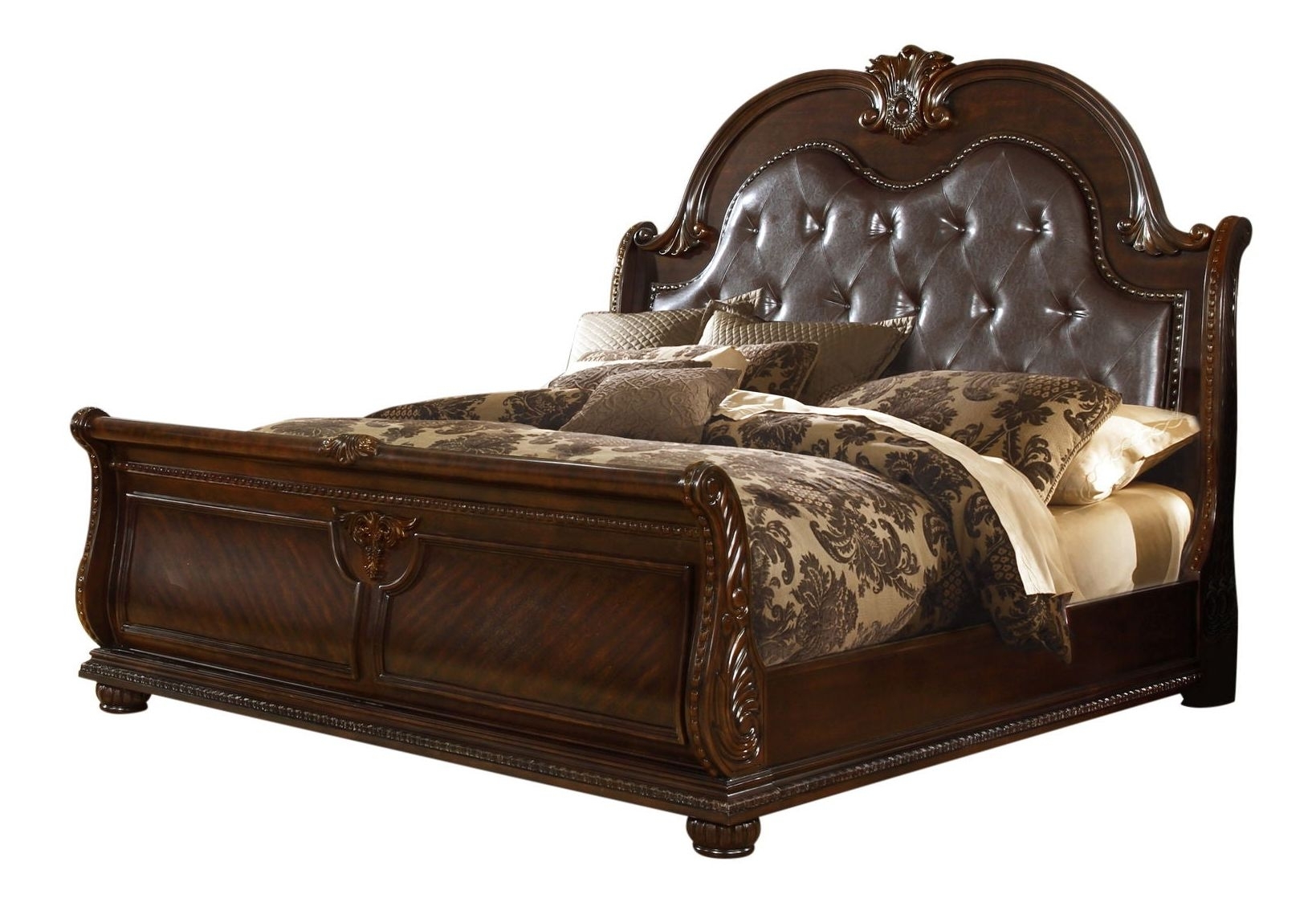 Roma Leatherette/Wood Regular Bedroom Set