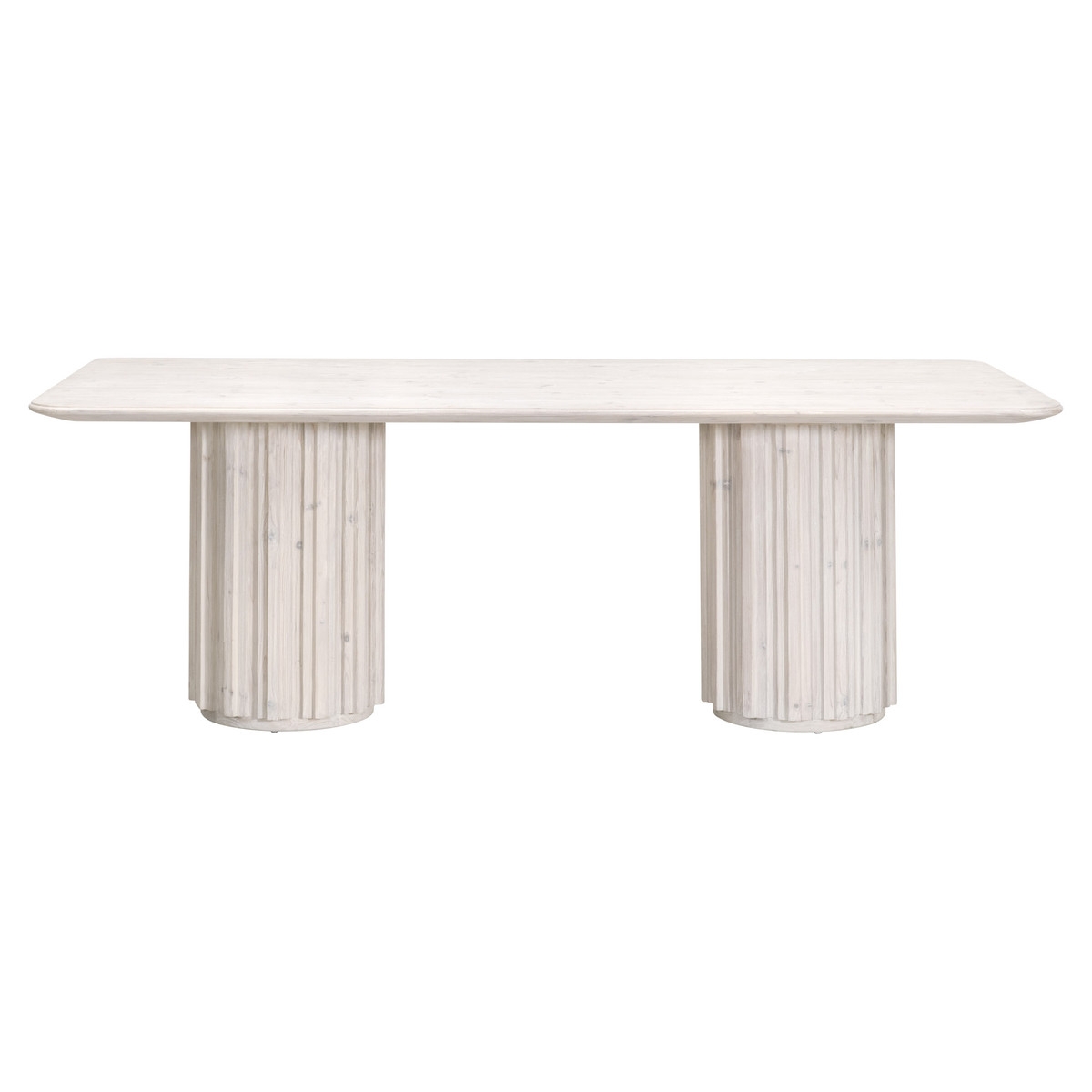 Roma Reclaimed Pine Wood Dining Set, Composition 1