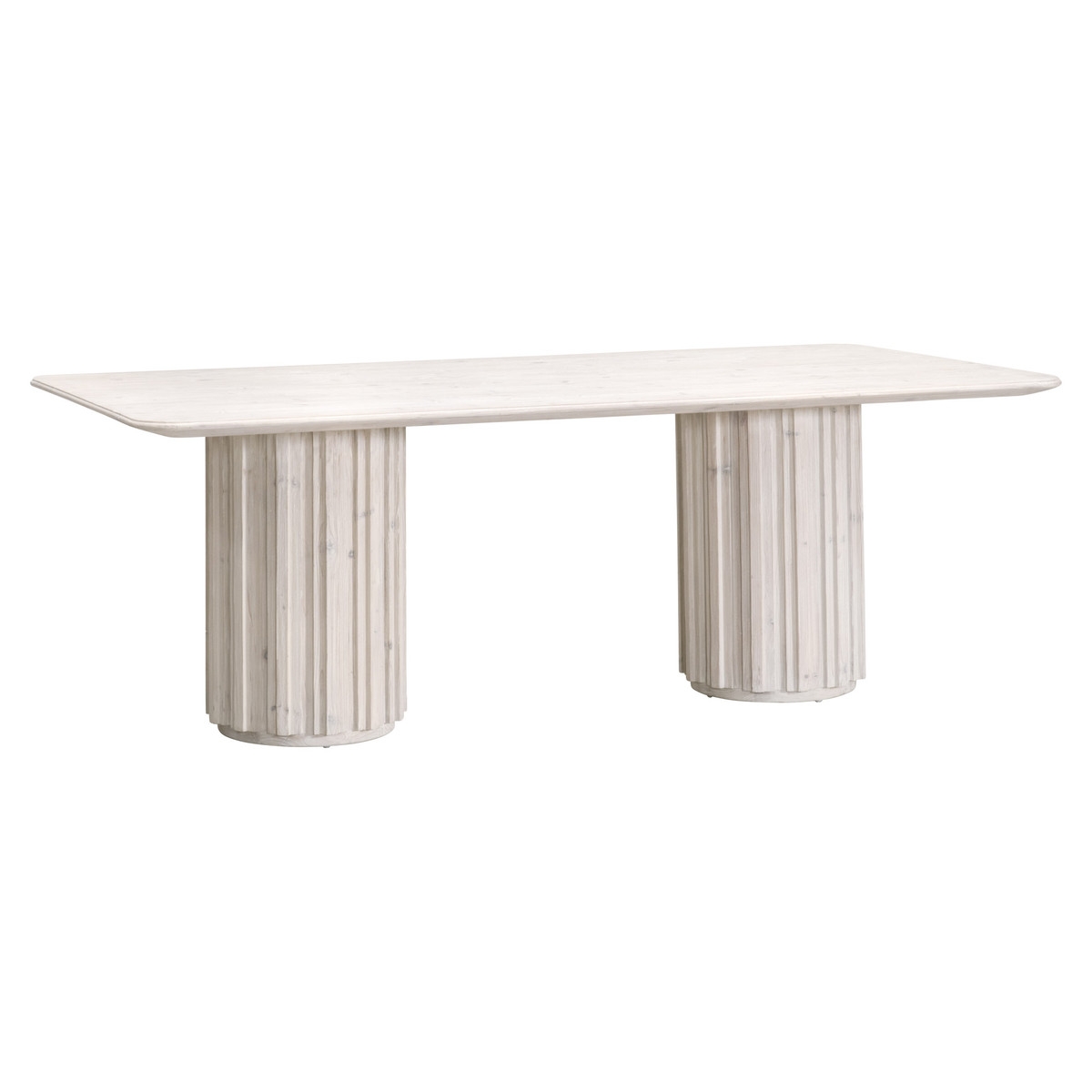 Roma Reclaimed Pine Wood Dining Set, Composition 2