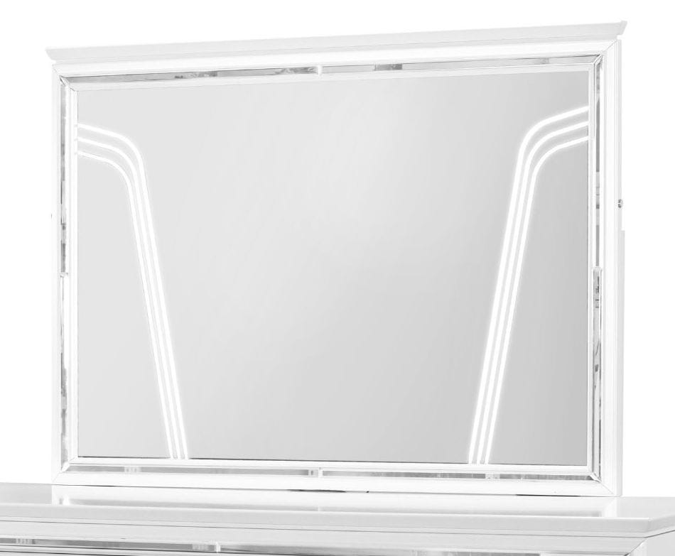Romo Wood Mirror w/LED Lighting