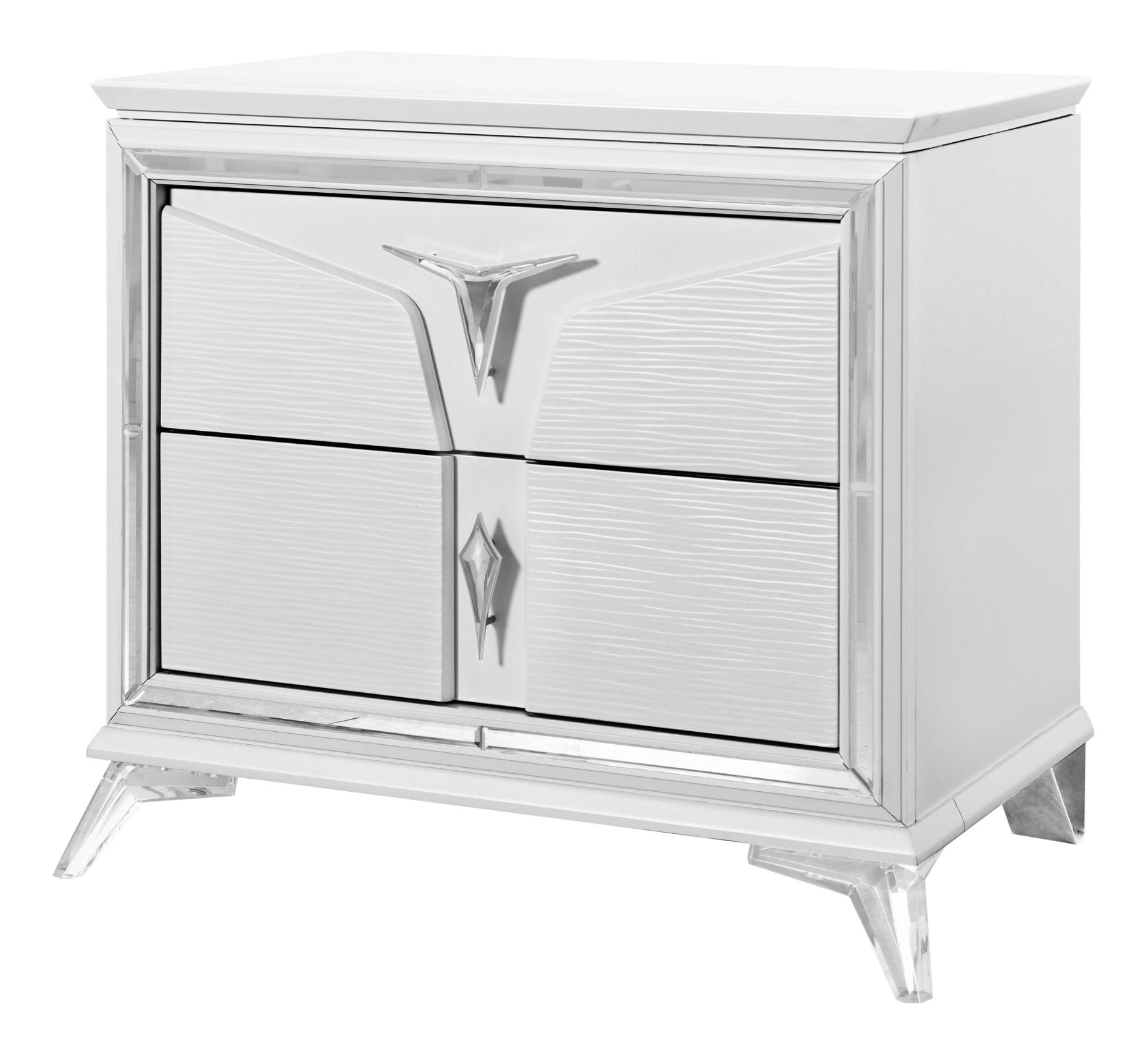 Romo Wood Nightstand w/2 Drawers