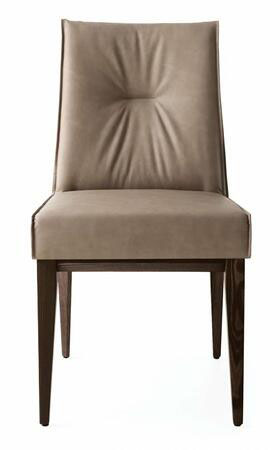 Romy Fabric/Wood Customizable Dining Chair