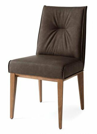 Romy Fabric/Wood Customizable Dining Chair