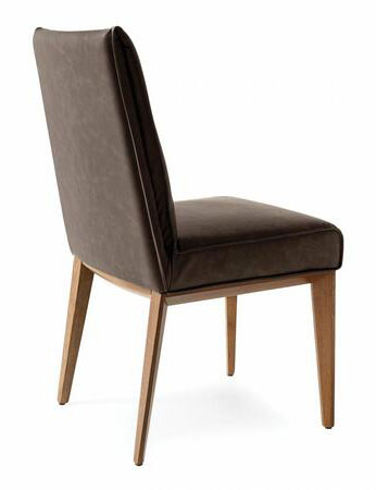 Romy Fabric/Wood Customizable Dining Chair