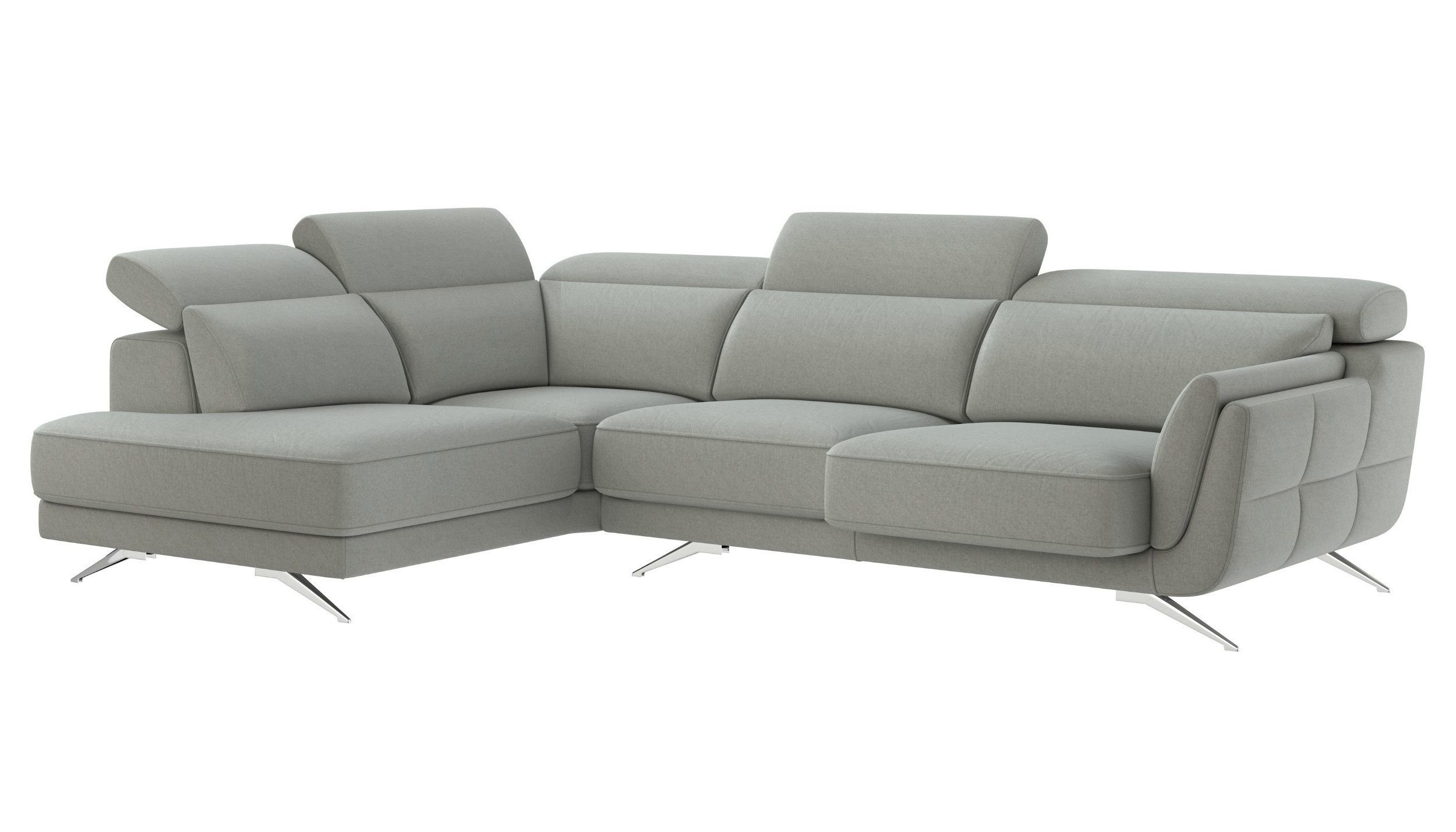 Ronda Polyester Fabric L-Shaped Customizable Sectional Sofa