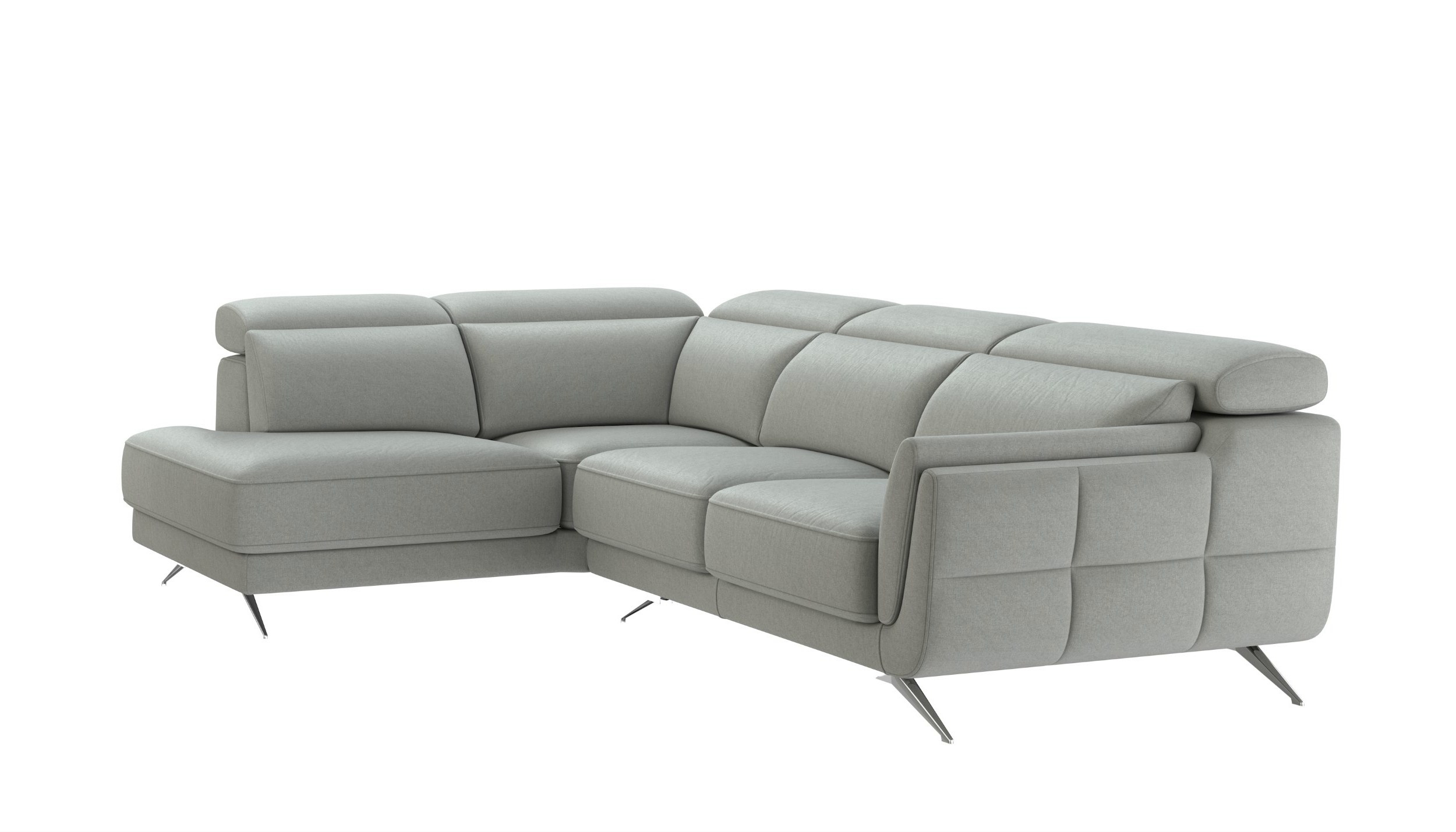Ronda Polyester Fabric Left Arm Chaise Facing Sectional Sofa