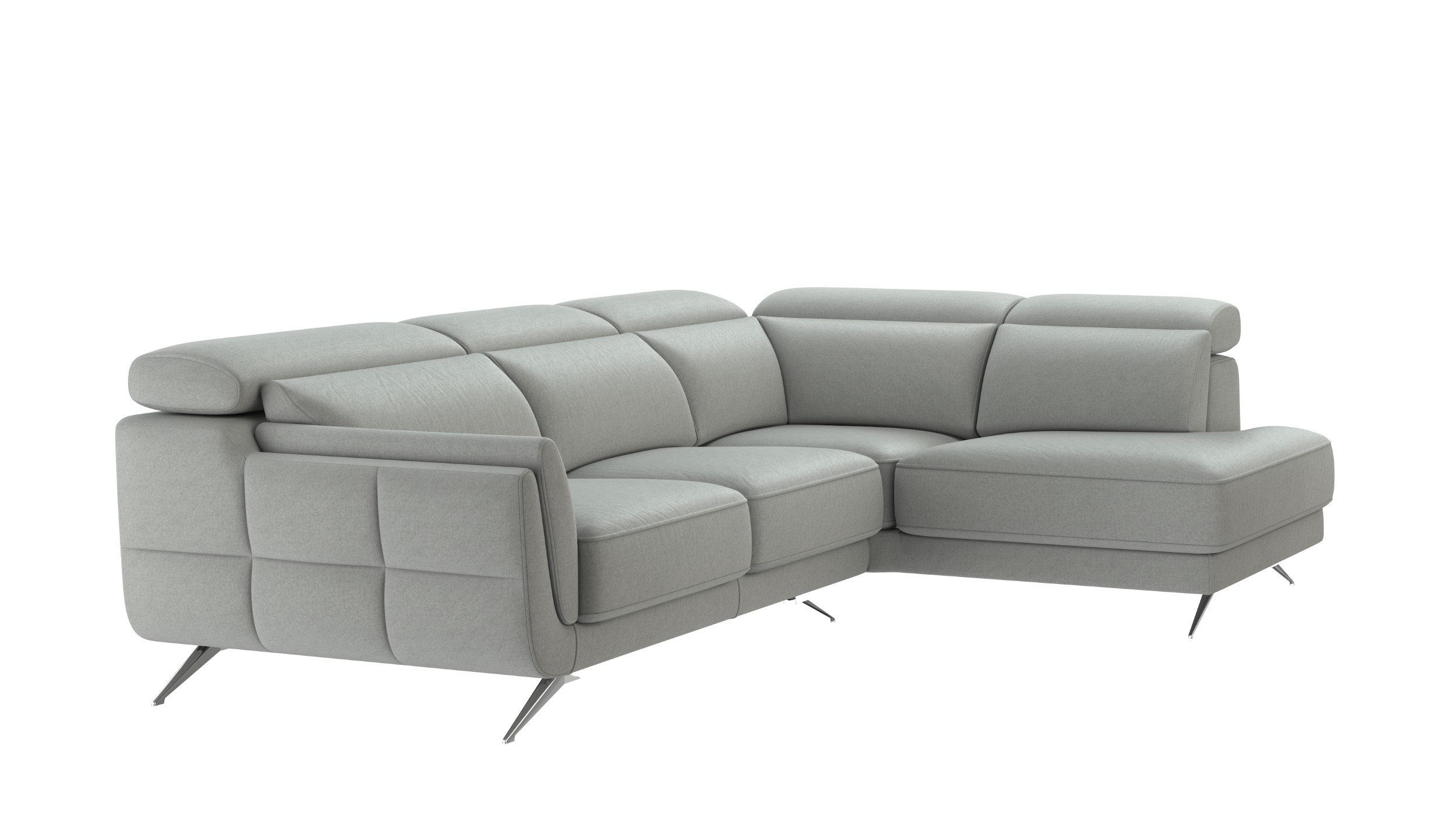 Ronda Polyester Fabric Right Arm Chaise Facing Sectional Sofa