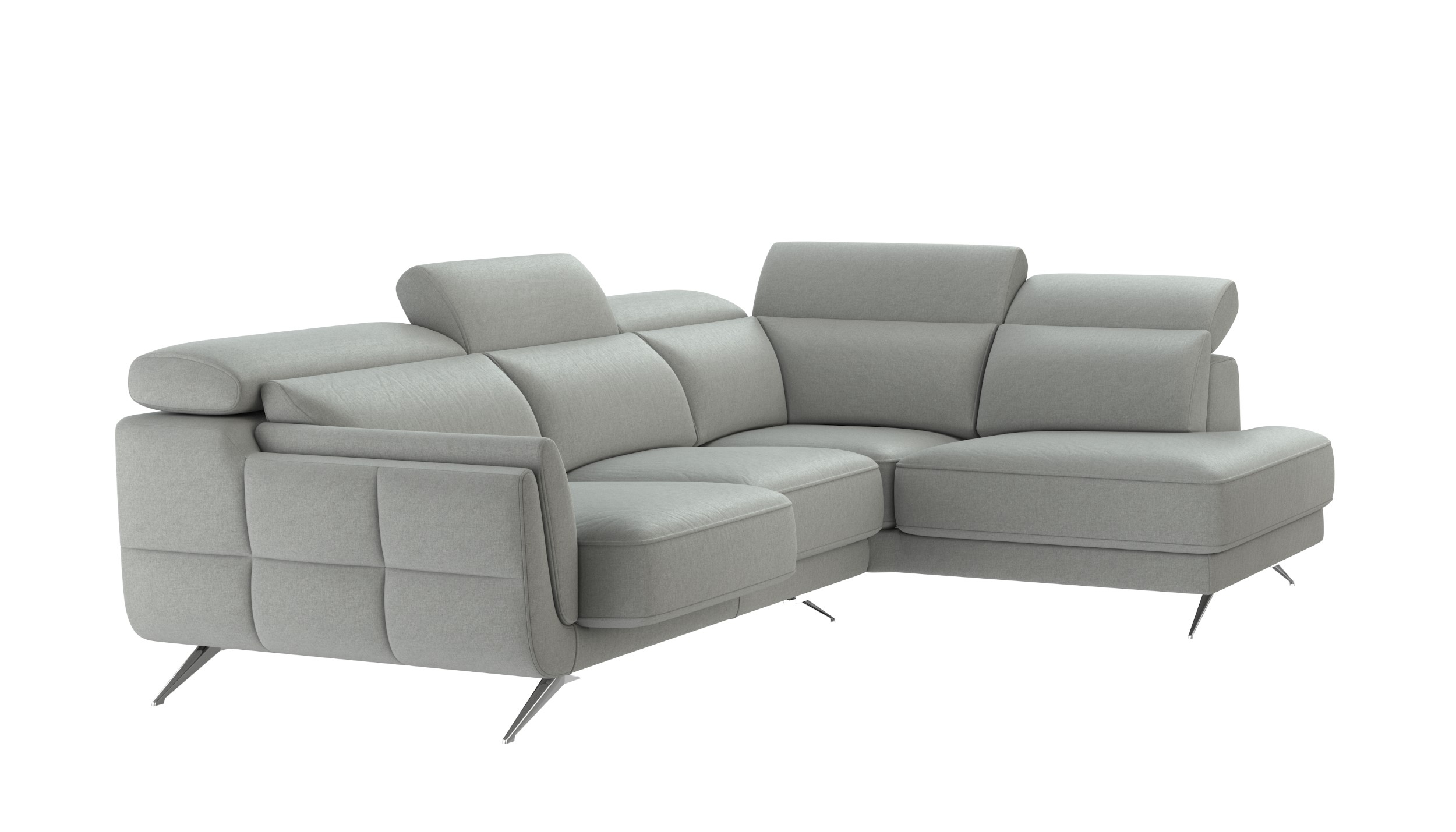 Ronda Polyester Fabric Right Arm Chaise Facing Sectional Sofa