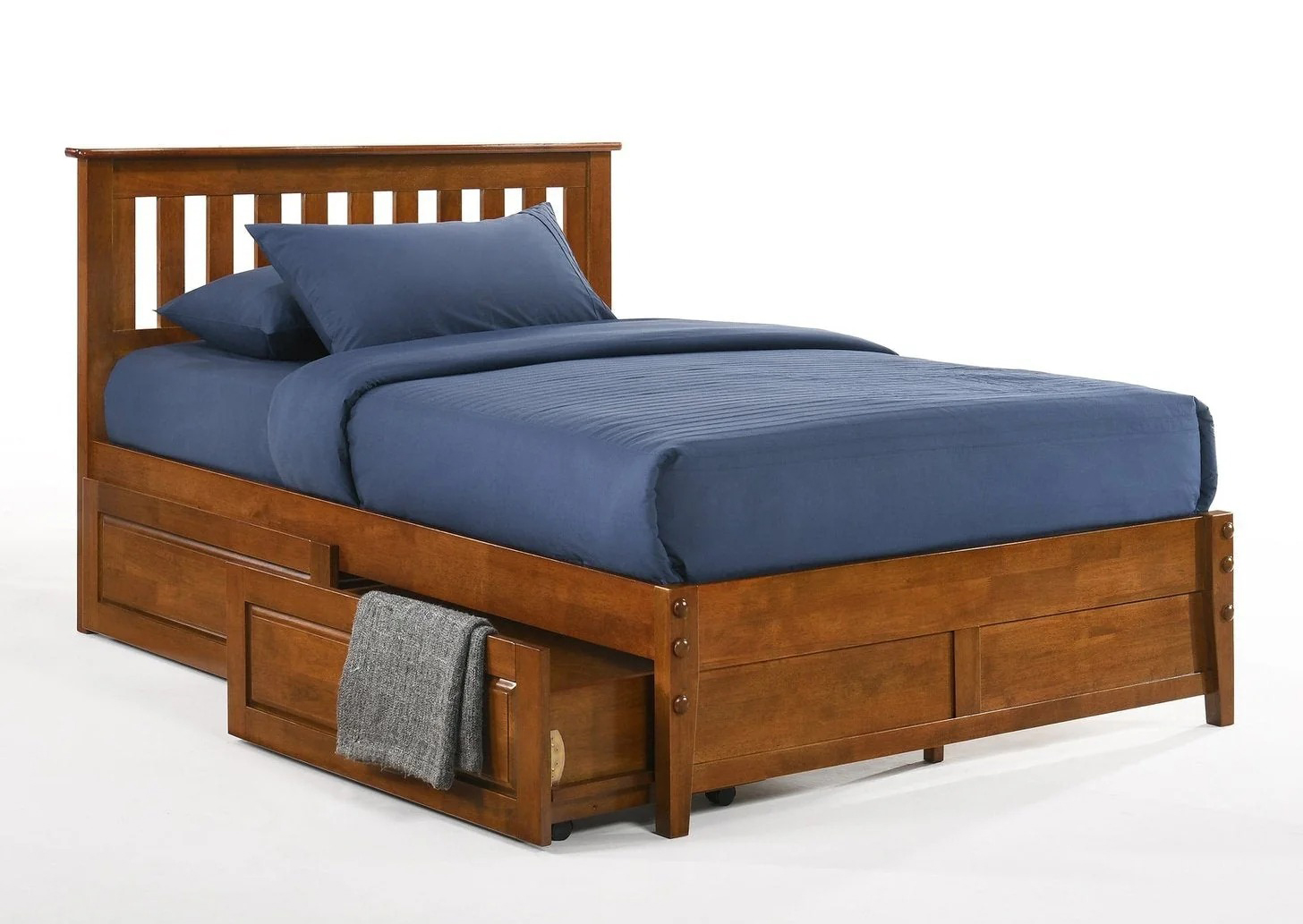 Spices Rosemary Wood K-Series High/Low Platform Bed