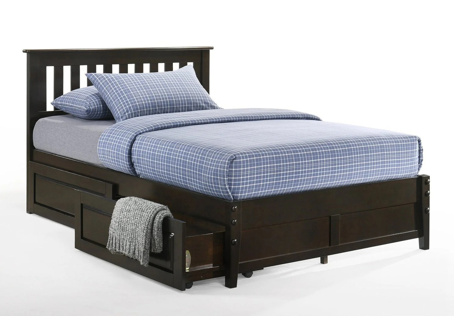 Spices Rosemary Wood K-Series High/Low Platform Bed