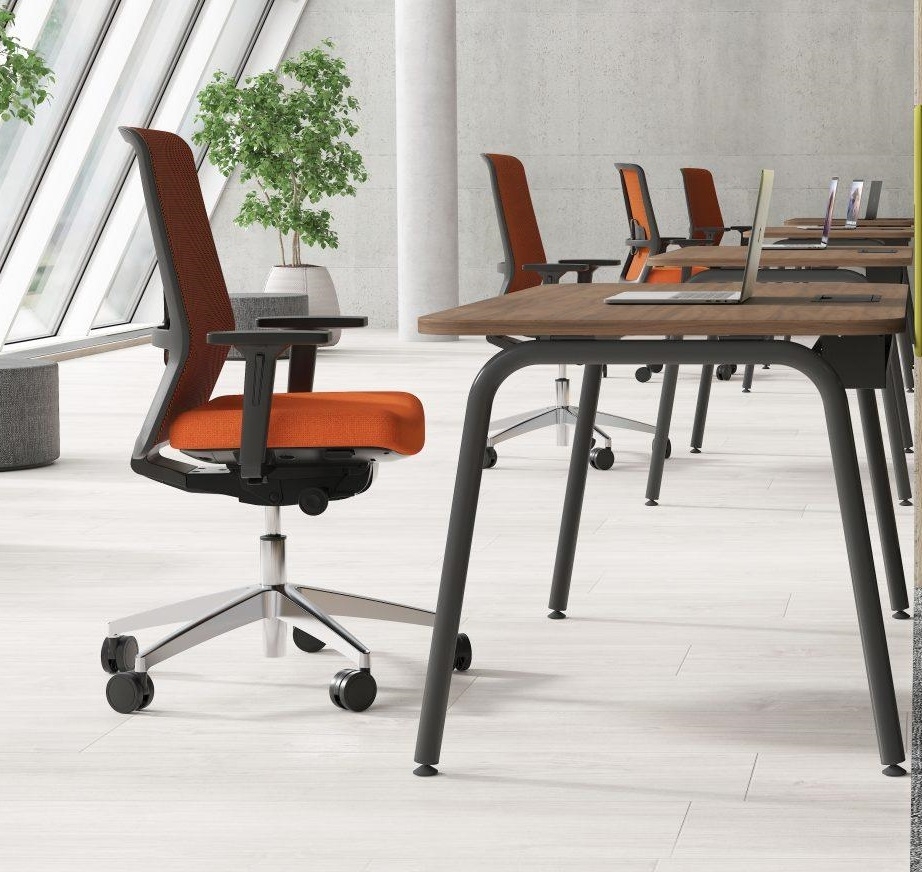 Round 70.8" Melamine Single Office Desk for 1 Person