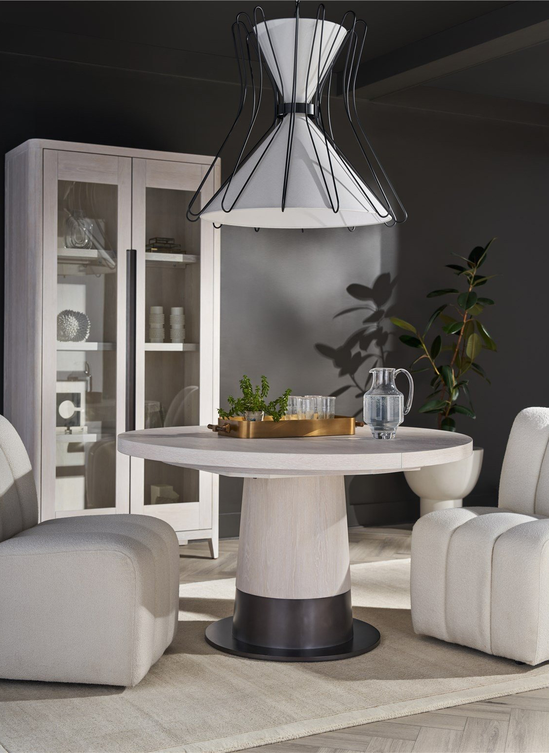Solara Wood/Metal Dining Table