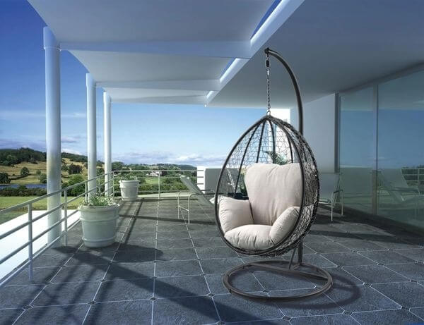 Simona Fabric Hanging Chair by ACME