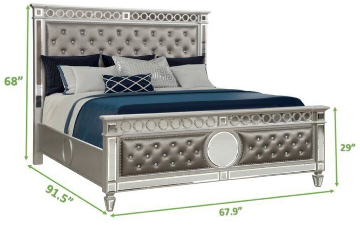 Symphony Fabric Upholstered Queen Size Bed