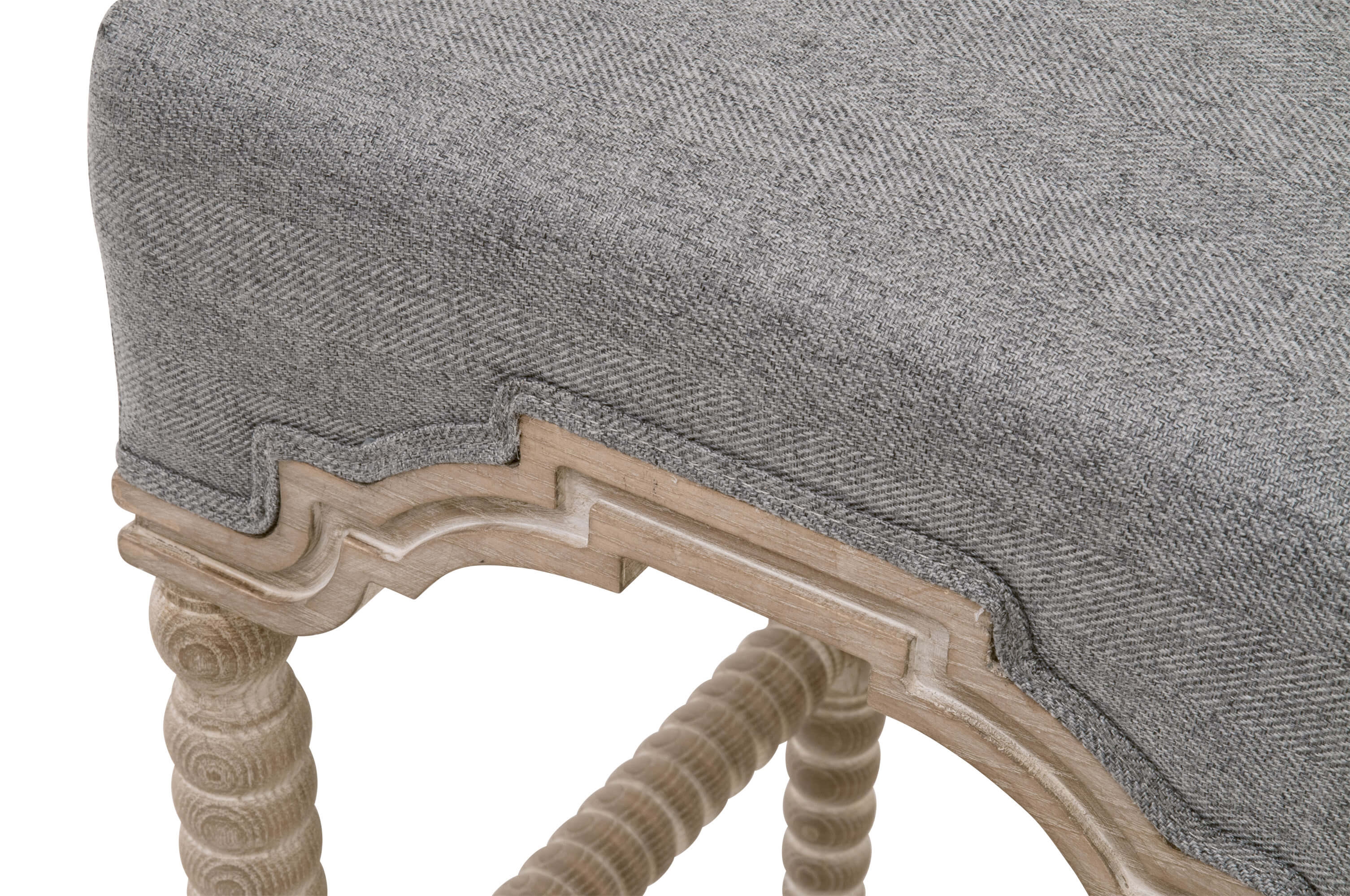 Rue Fabric/Wood Counter Stool