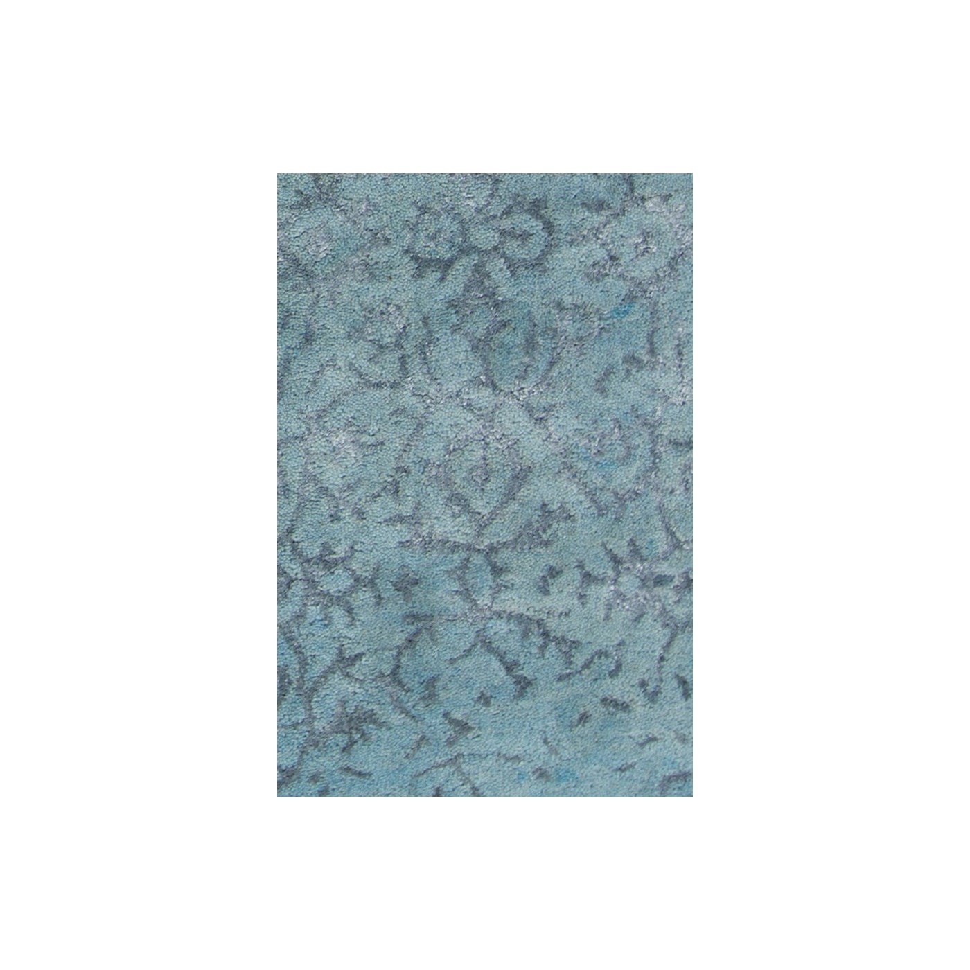 Rupec Wool/Viscose Rectangular Handmade Rug, 9' x 13'