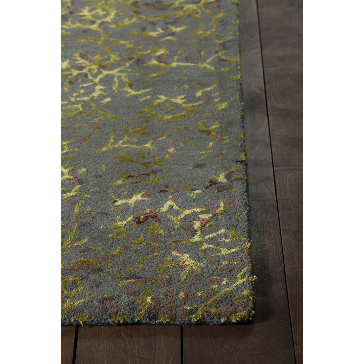 Rupec Wool/Viscose Rectangular Handmade Rug, 9' x 13'