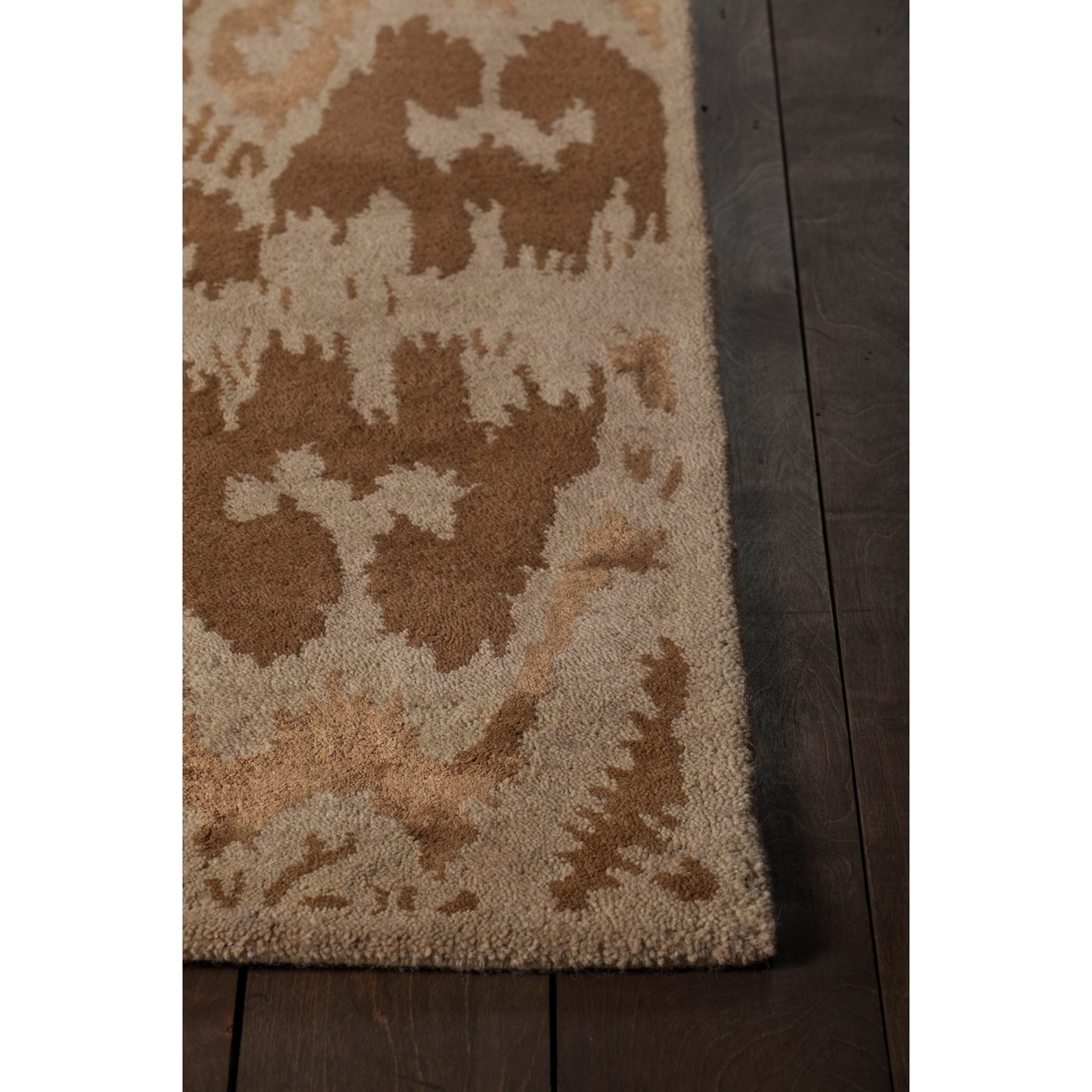 Rupec Wool/Viscose Rectangular Handmade Rug, 9' x 13'