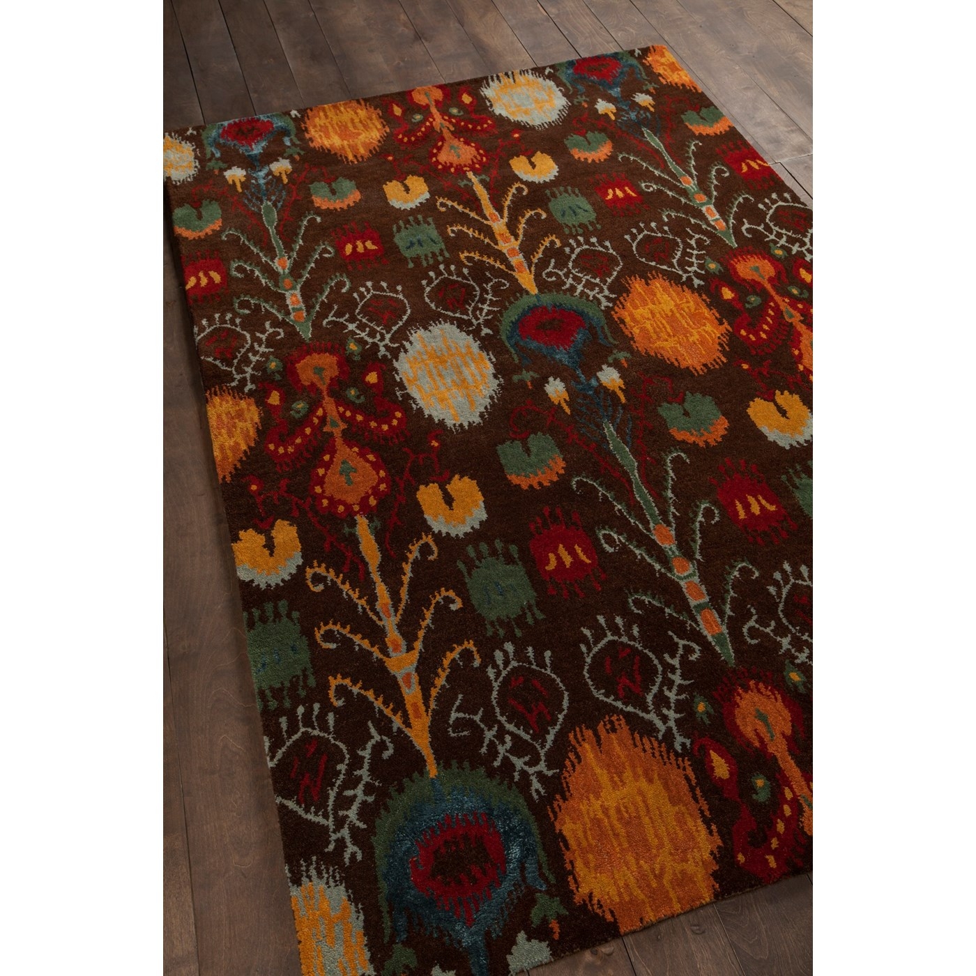 Rupec Wool/Viscose Rectangular Handmade Rug, 5' x 7'6"