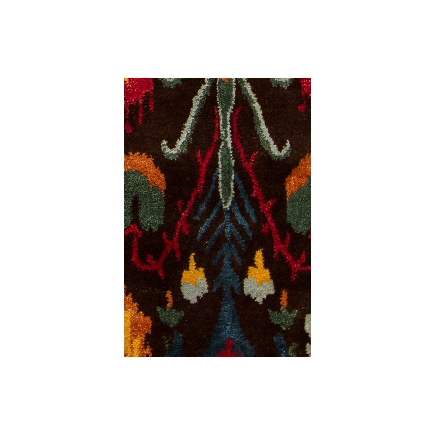 Rupec Wool/Viscose Rectangular Handmade Rug, Composition 3