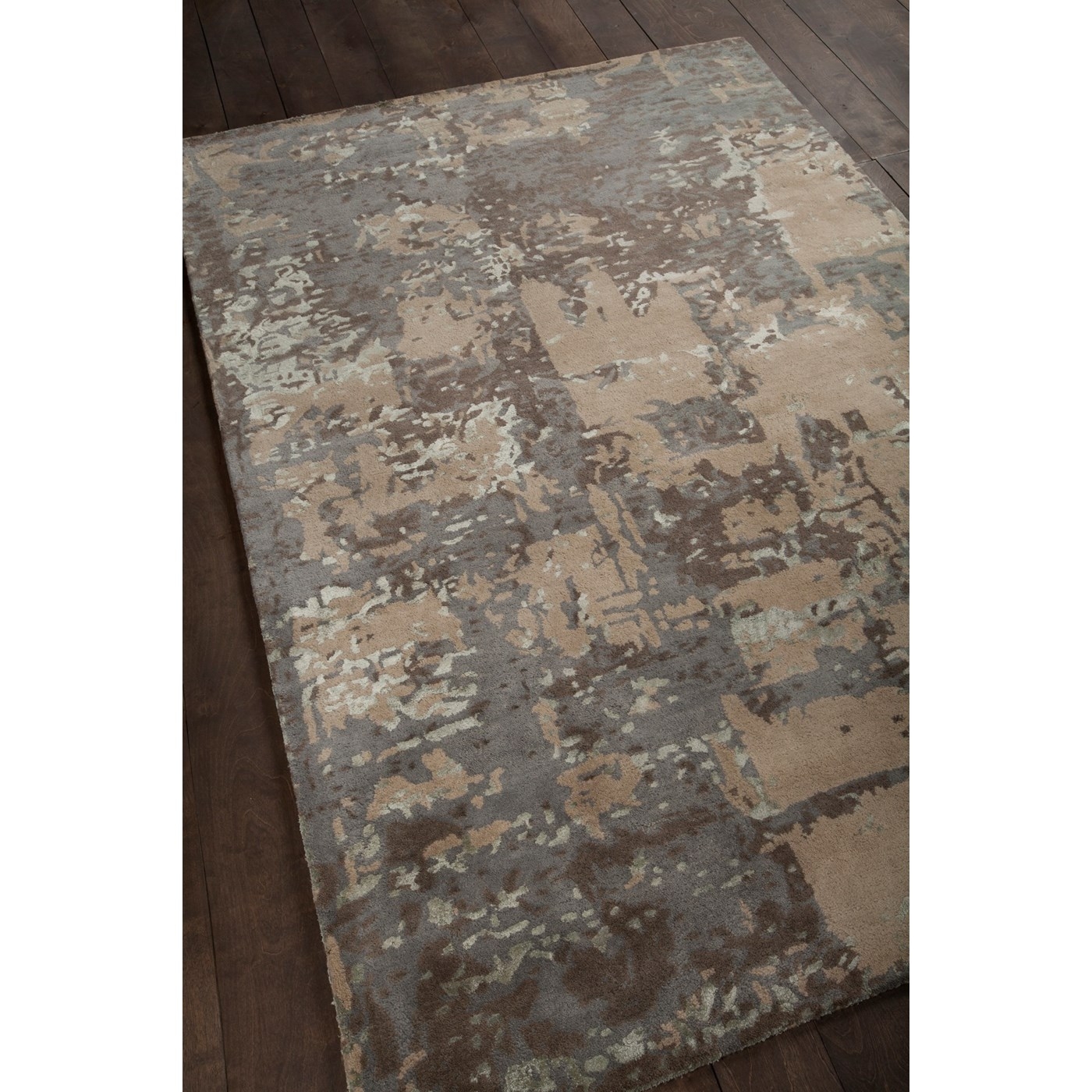 Rupec Wool/Viscose Rectangular Handmade Rug, 9' x 13'