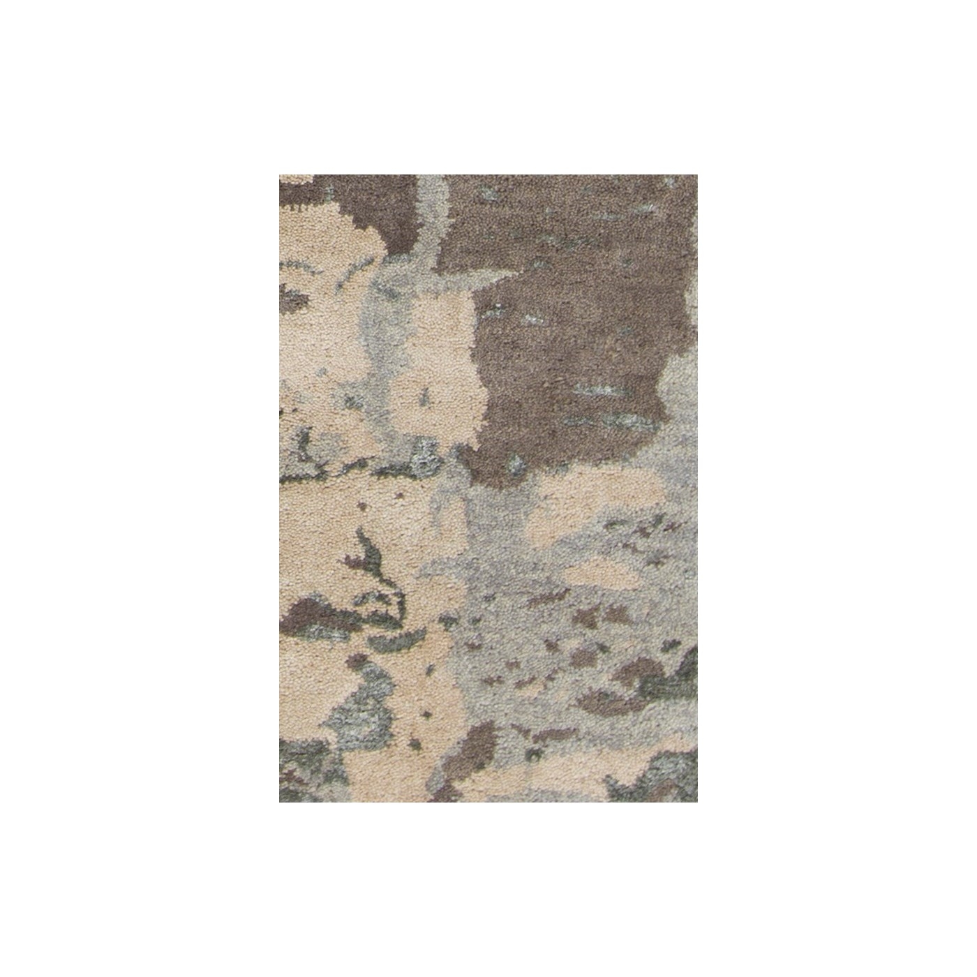 Rupec Wool/Viscose Rectangular Handmade Rug, 9' x 13'
