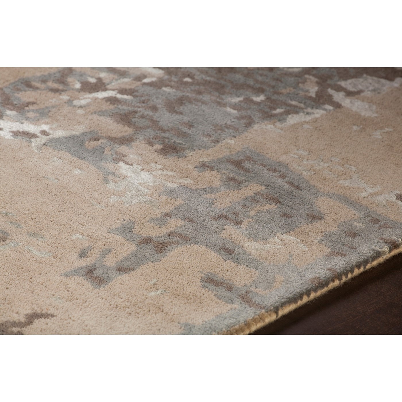 Rupec Wool/Viscose Rectangular Handmade Rug, 5' x 7'6"
