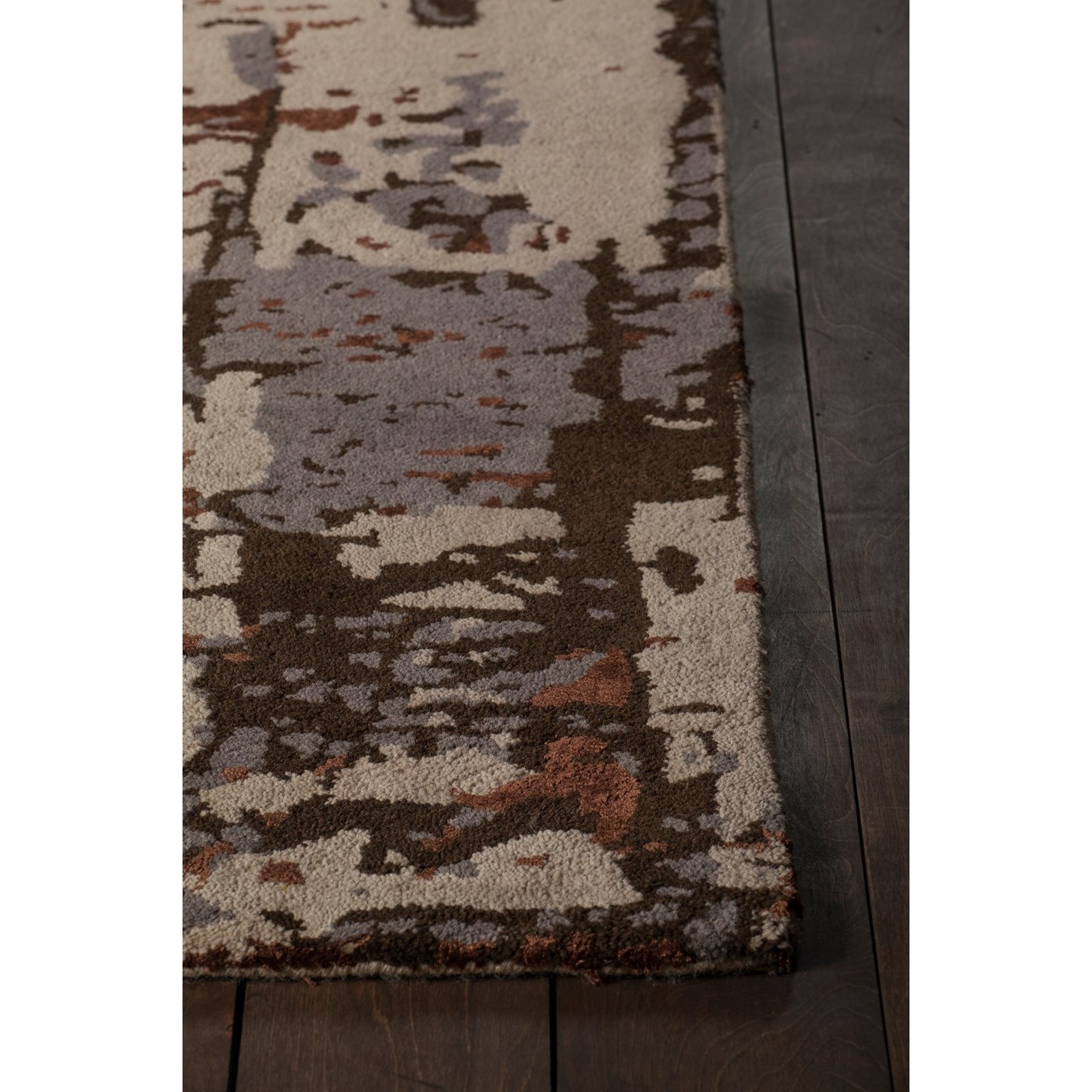 Rupec Wool/Viscose Rectangular Handmade Rug, 9' x 13'